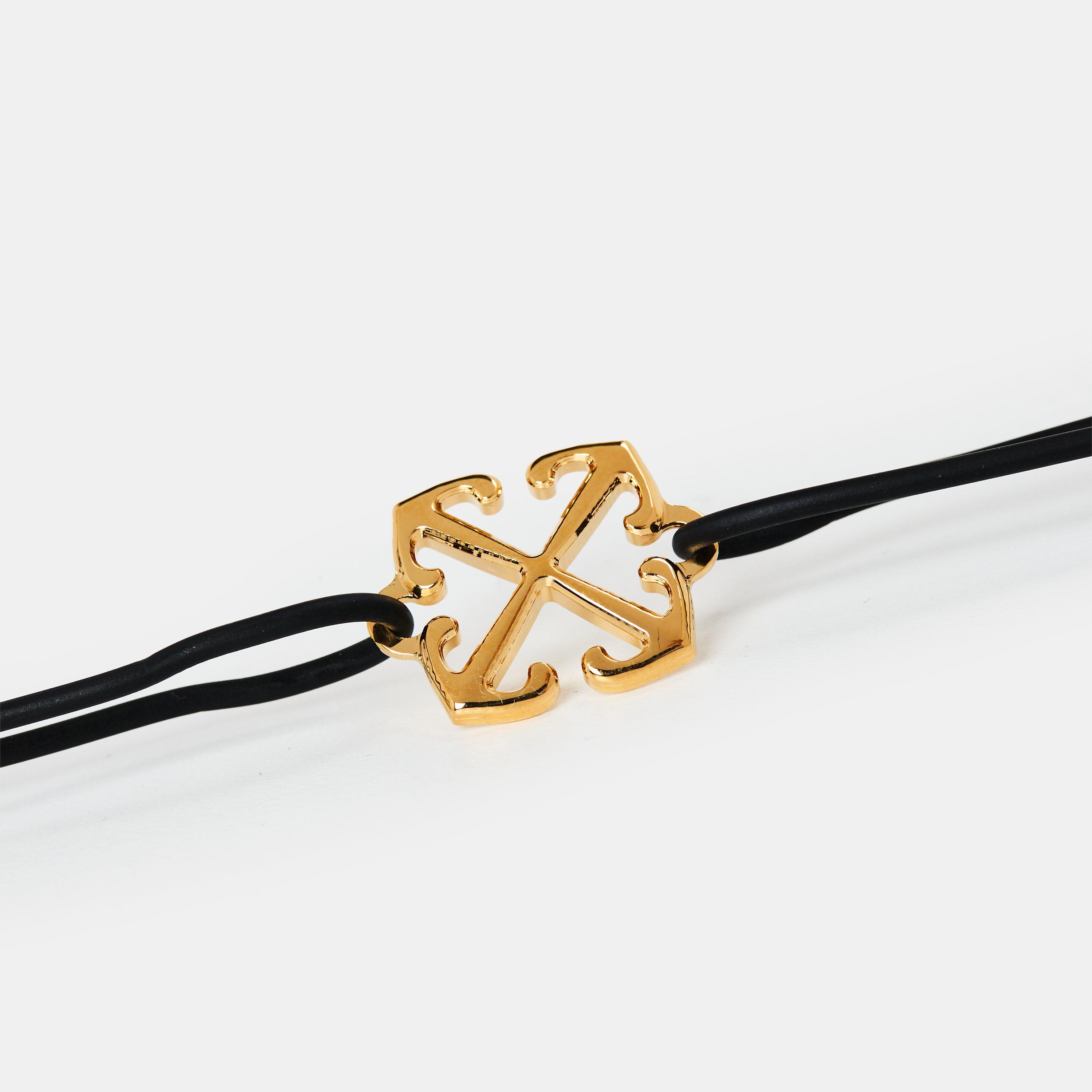 off white bracelet black