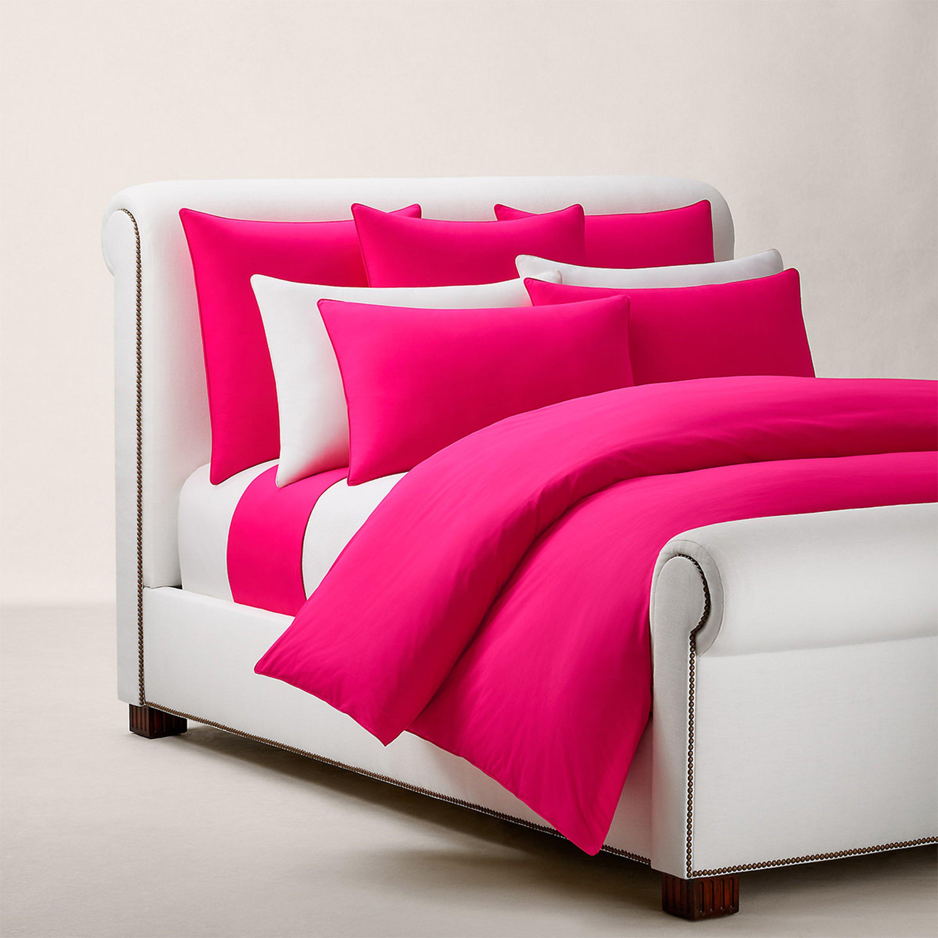 Ralph Lauren Home  Rl Polo Player Fitted Sheet - Pink Sky - King