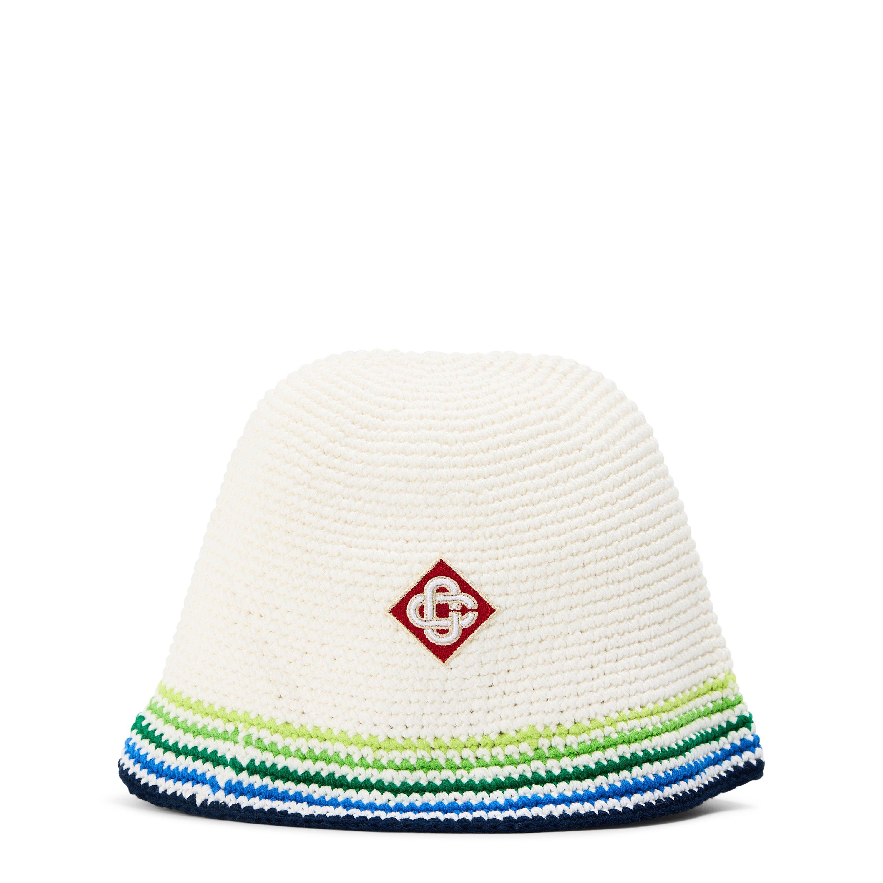Wht Stripe - Casablanca - Crochet Bucket Hat - 1