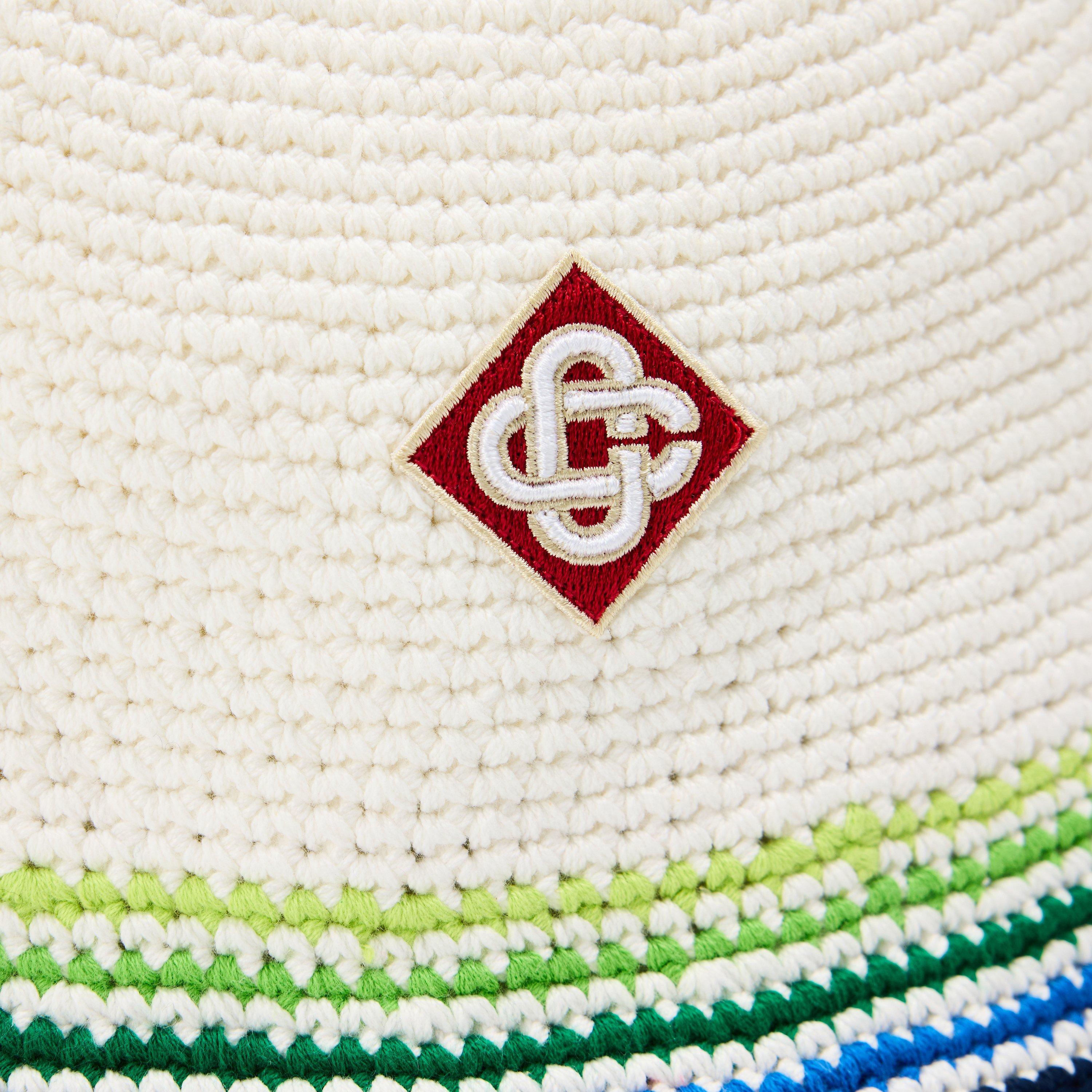 Wht Stripe - Casablanca - Casa Crochet Hat Jn62 - 3