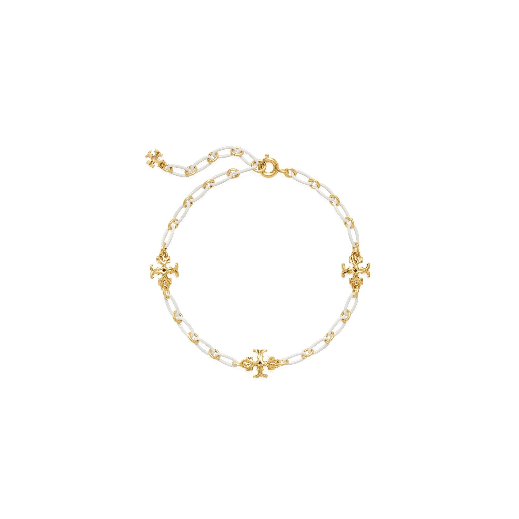 Gold/Ivory - Tory Burch - Roxanne Chain Link Bracelet - 1