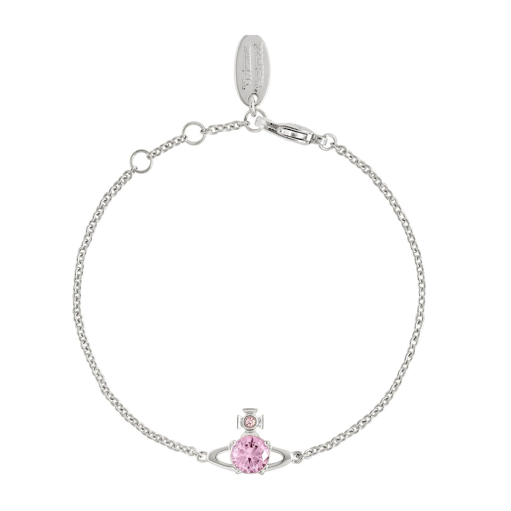Plat/Pink - Vivienne Westwood - Women's Viv Reina Chain Bracelet