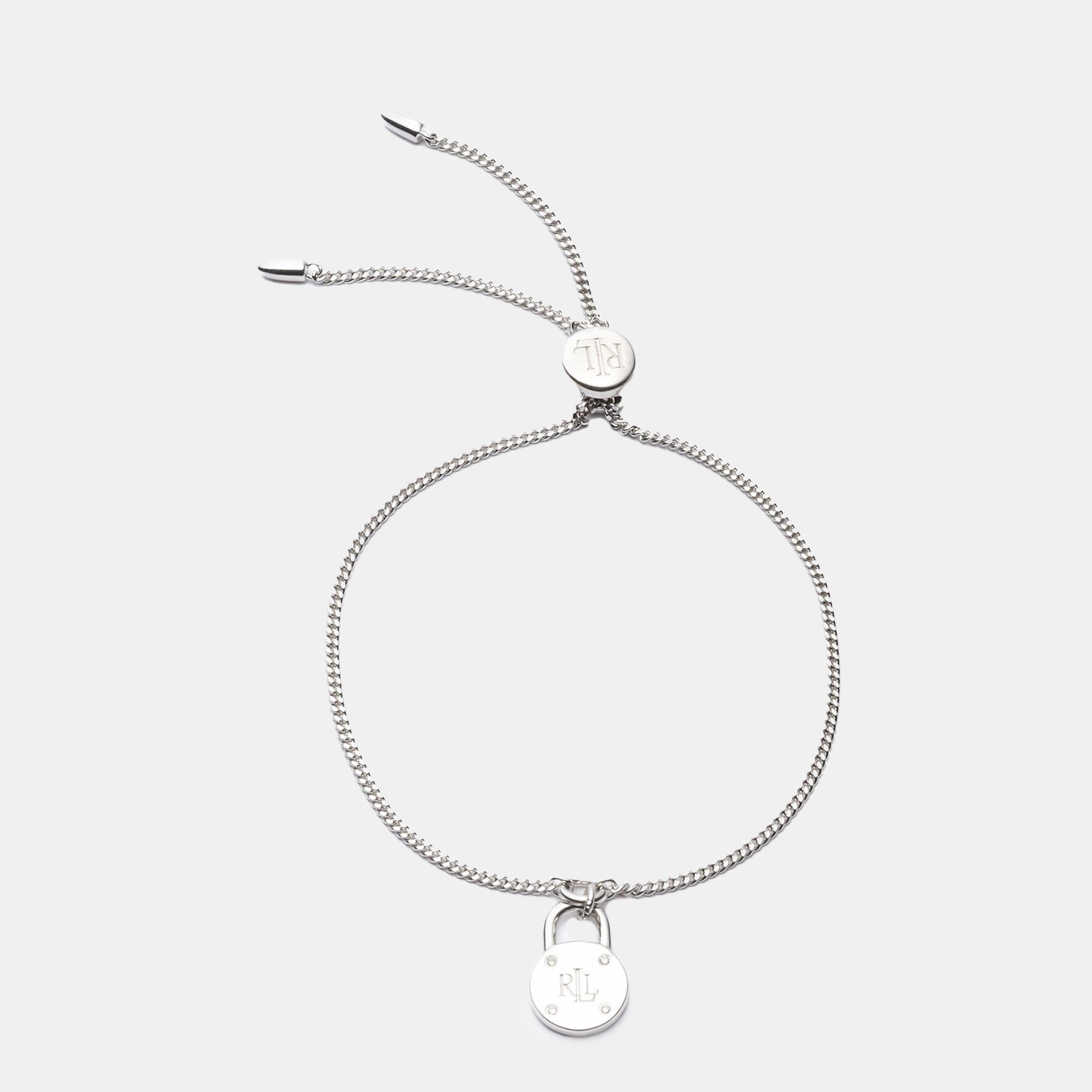Ralph Lauren Lauren Ralph Lauren Sterling Silver Padlock Bracelet - Silver 925/Diam