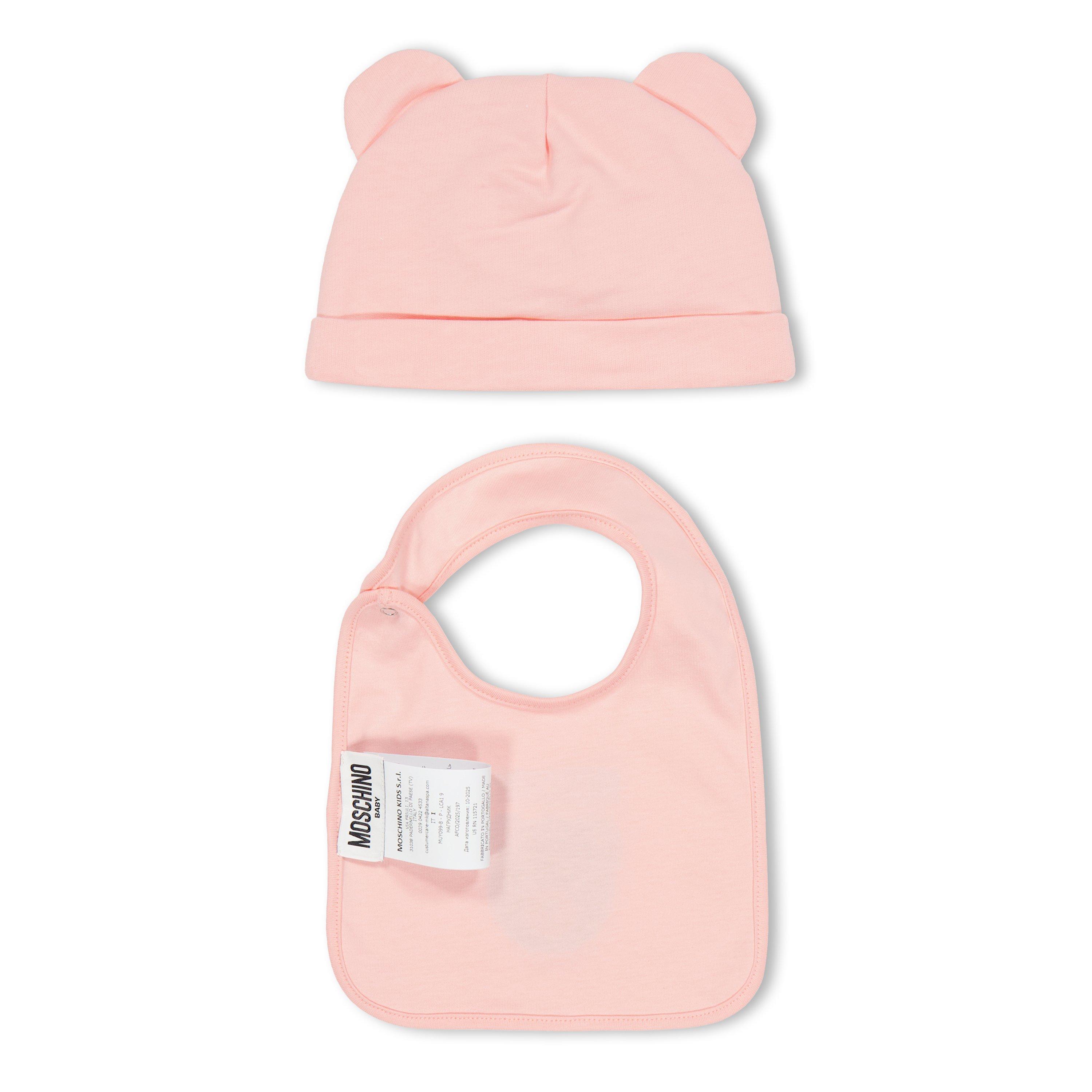 Sug Rose 50209 - Moschino - Kids' Hat and Bib Set Baby Bib - 2
