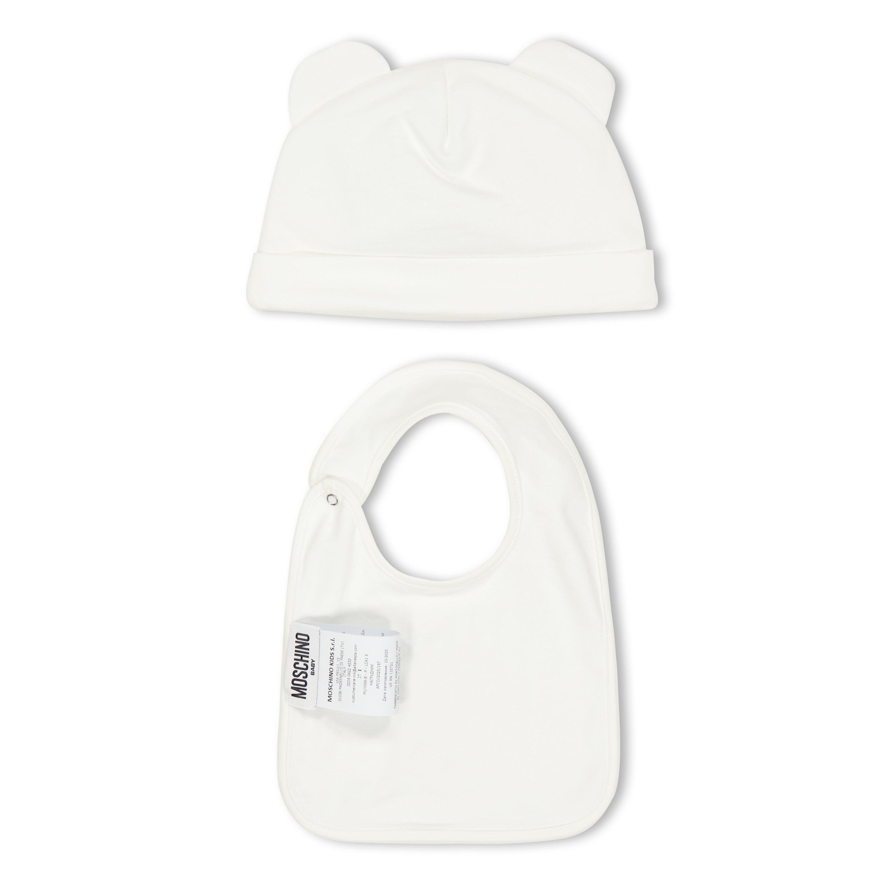 Cloud 10063 - Moschino - Moschino Hat&Bib Set Jn61 - 2
