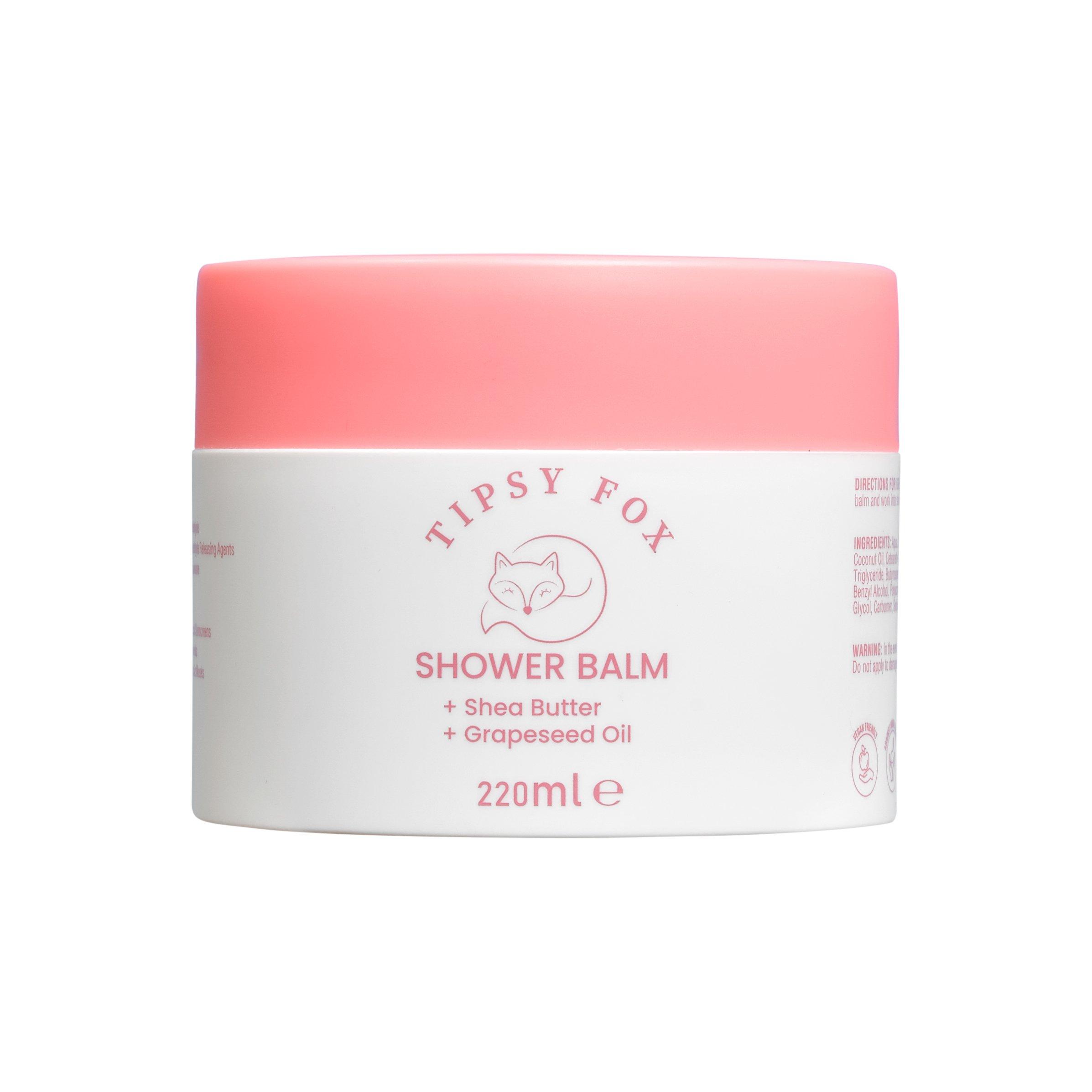 Tipsy Fox 220ml Shower Balm with Shea Butter and Grapeseed Oil