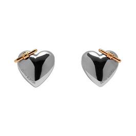 Olivia Burton Classic Knot Heart Silver Stud Earrings