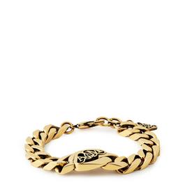 Alexander McQueen Seal Logo Chain Bracelet S22rf