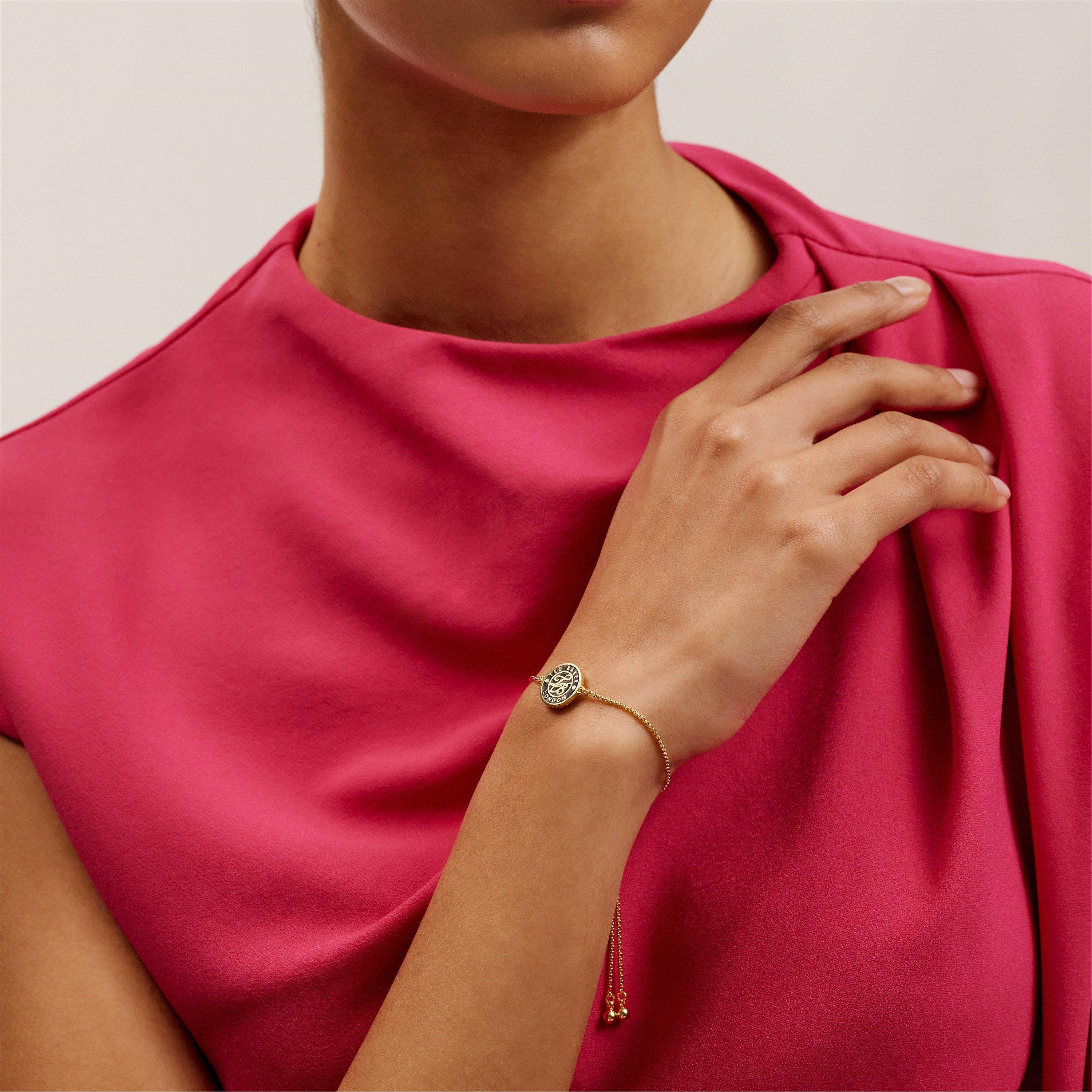 Ted Baker Jewellery Monelle Monogram Button Adjustable Bracelet