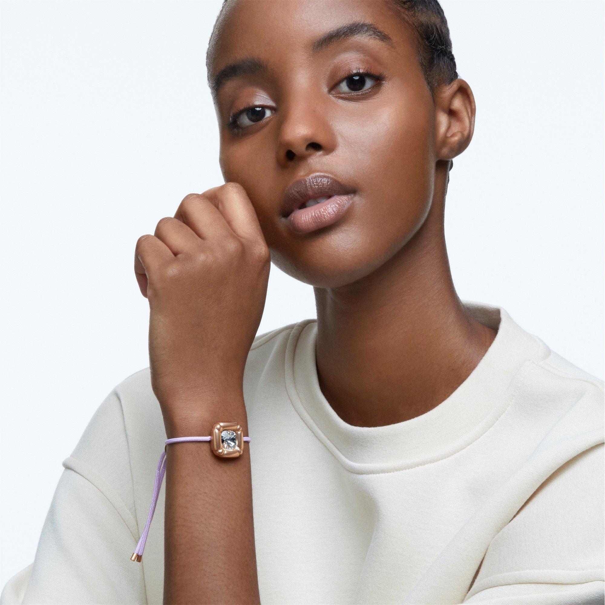 Rose Gold/Purpl - Swarovski - Dulcis bracelet, Cushion cut, Rose gold, Rose gold-tone plated - 2