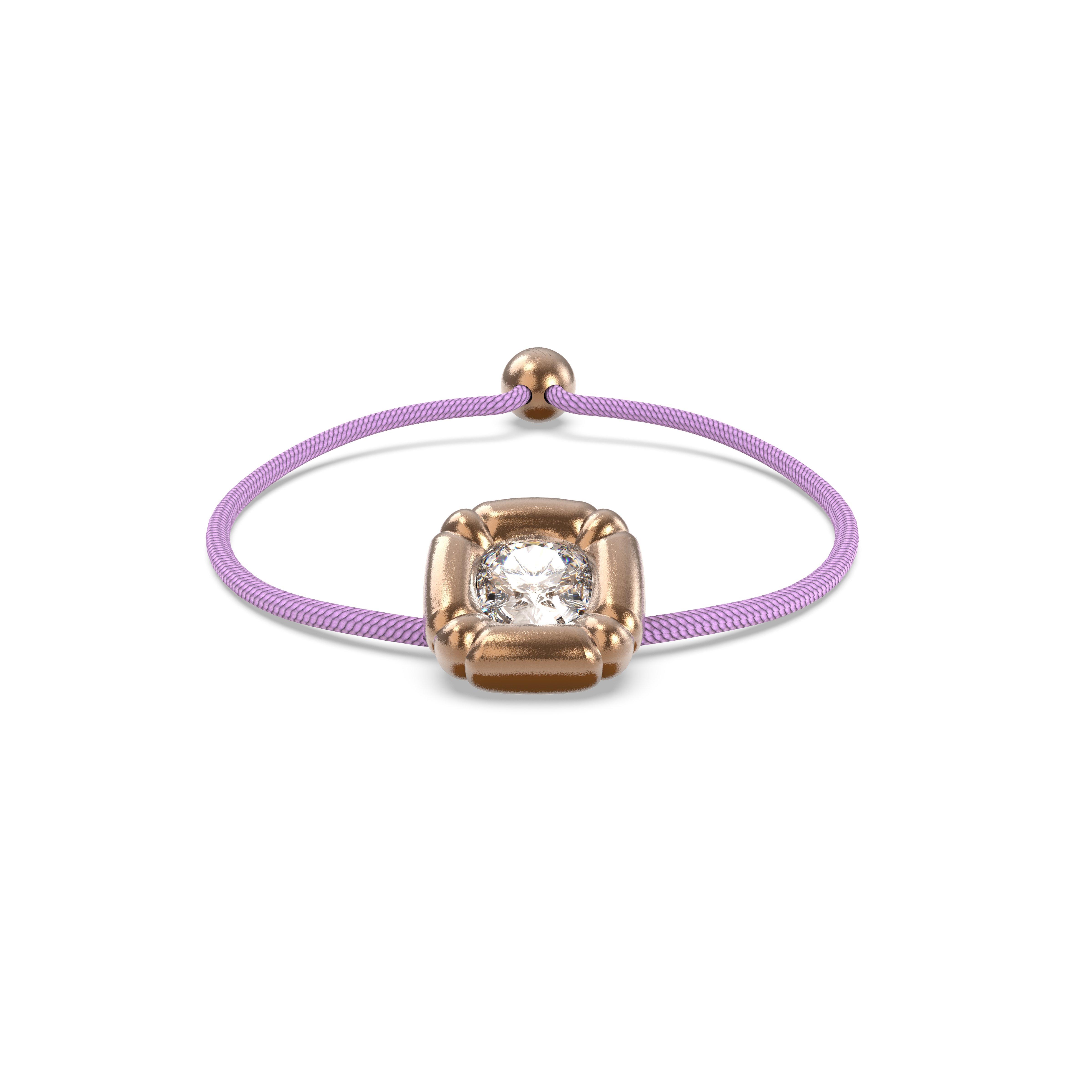 Rose Gold/Purpl - Swarovski - Dulcis bracelet, Cushion cut, Rose gold, Rose gold-tone plated - 4