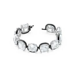 Swarovski Harmonia bracelet, Cushion cut, White, Mixed metal finish