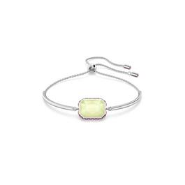 Swarovski Chroma bracelet, Octagon cut, Multicolored, Rhodium plated