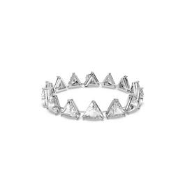 Swarovski Matrix Tennis bracelet, Triangle cut, White, Rhodium plated