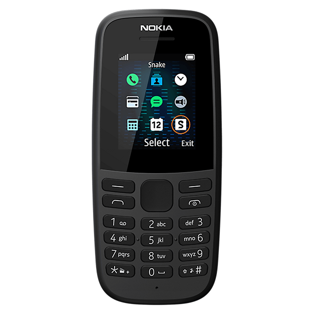 Black - Nokia - 105 Single Sim - 1