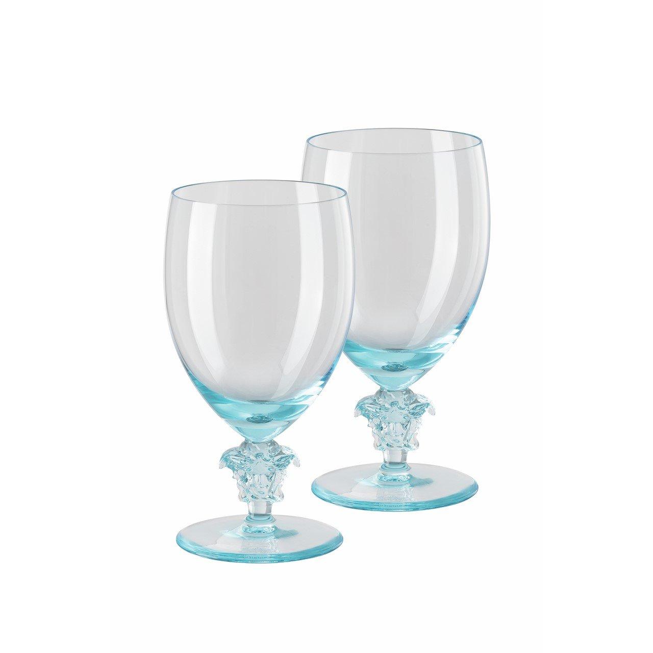 Teal - Versace Home - Lumiere Water Glass - Set of 2 - 2