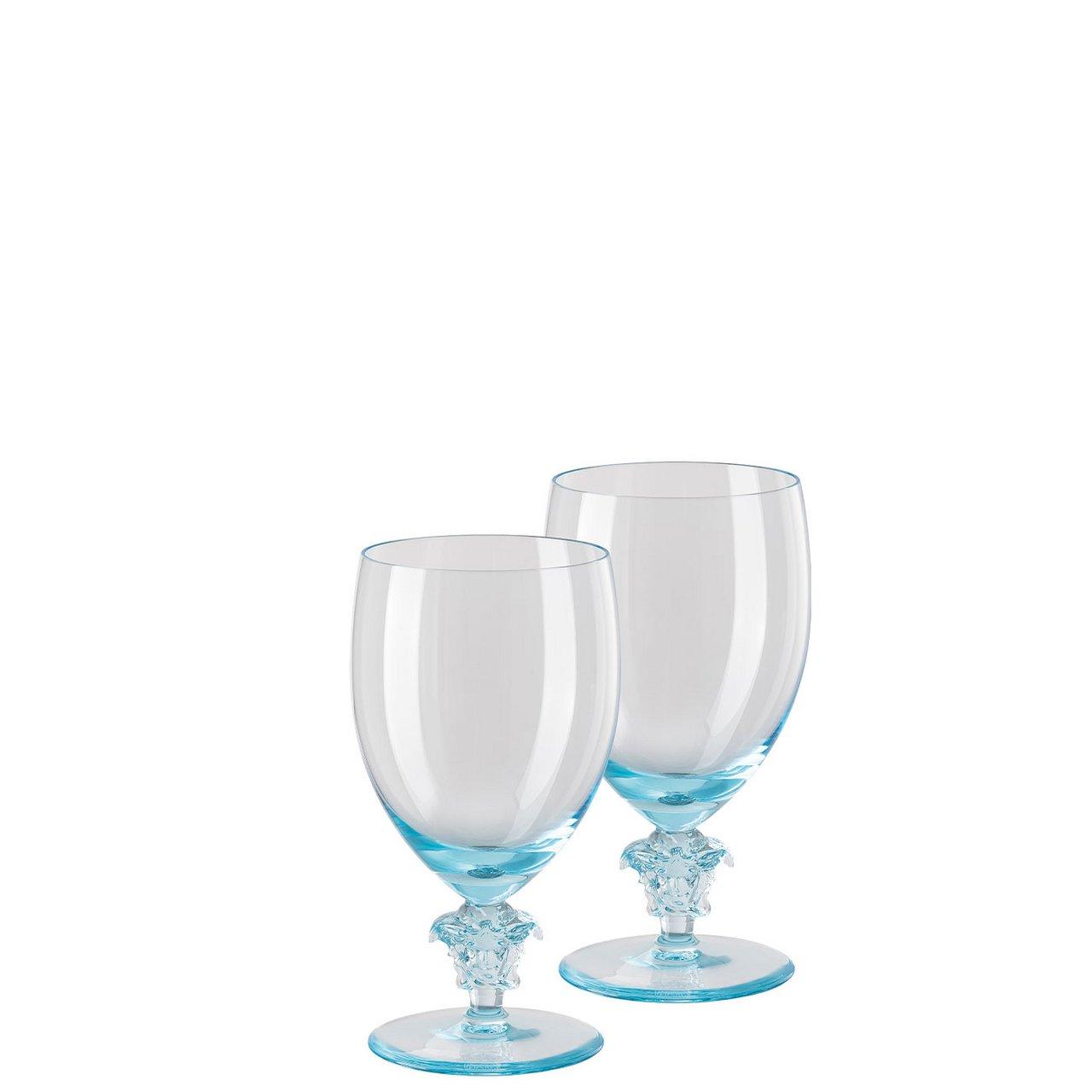 Teal - Versace Home - Lumiere Water Glass - Set of 2 - 3