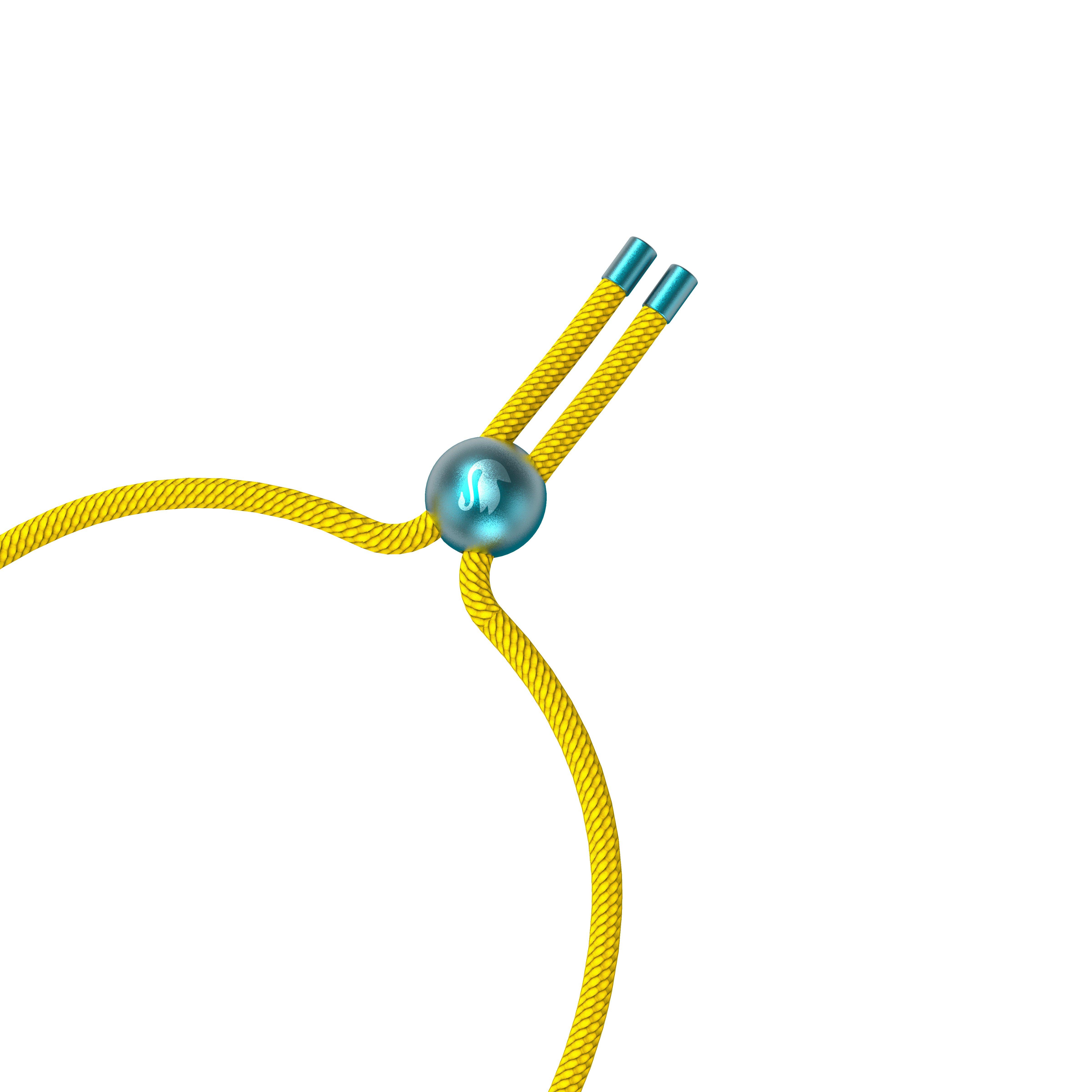 Blue/Yellow - Swarovski - Dulcis bracelet, Cushion cut, Blue - 5