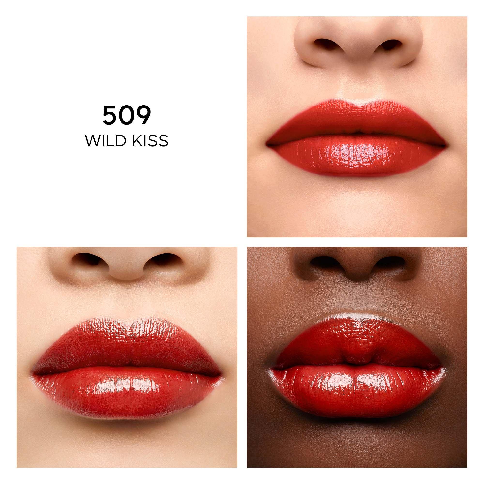 509WILD KISS - Guerlain - KissKiss Shine Bloom Naturally-Derived Ingredients Lipstick - 3