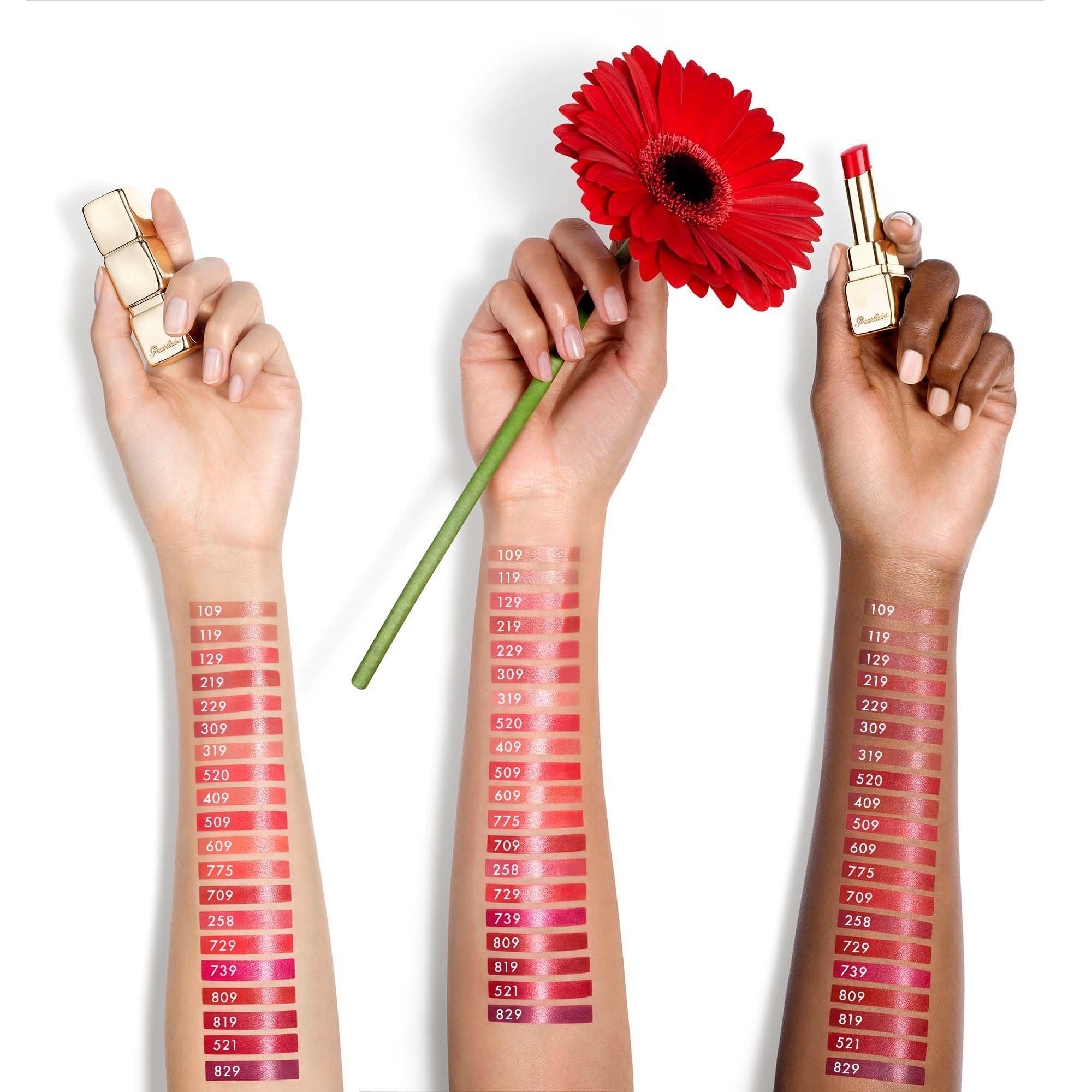 509WILD KISS - Guerlain - KissKiss Shine Bloom Naturally-Derived Ingredients Lipstick - 4