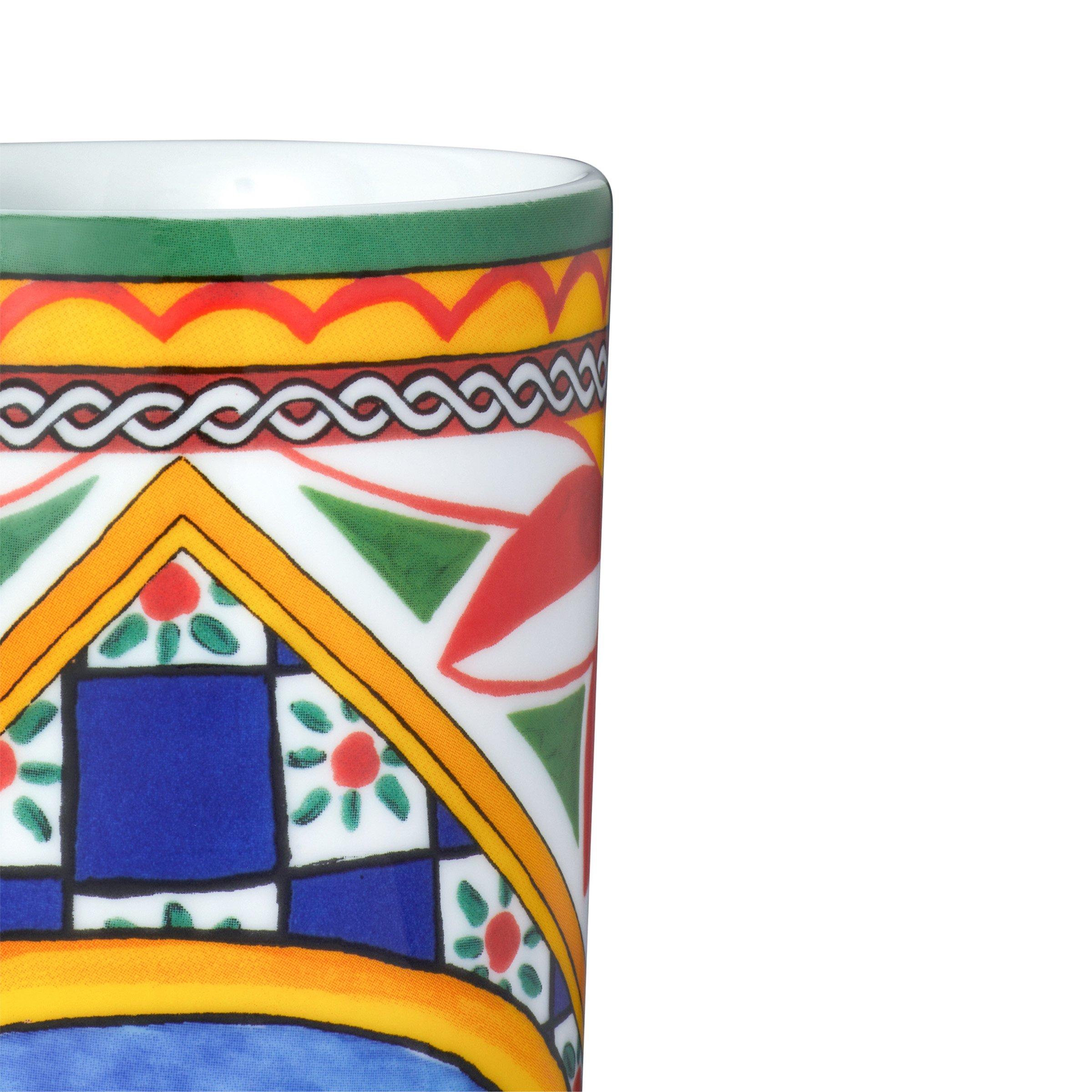 Blue - Dolce and Gabbana Casa - Carretto Porcelain Water Glass - 3