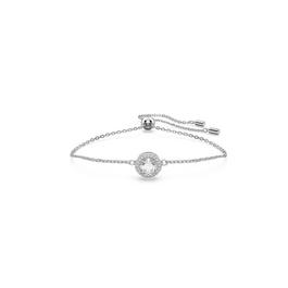 Swarovski Una Angelic bracelet, Round cut, White, Rhodium plated