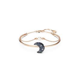 Swarovski Sublima bangle, Moon, Multicolored, Rose gold-tone plated