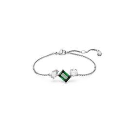 Swarovski Mesmera Bracelet, Mixed Cuts, Green, Rhodium Plated