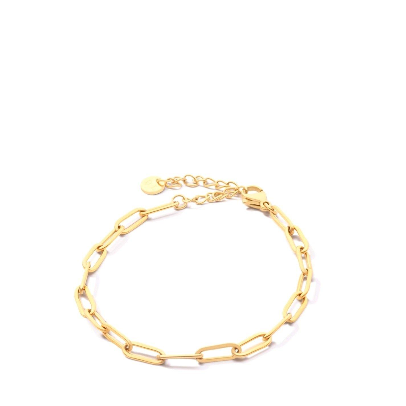 Gold/Gold - D.Louise - Womens Chain Bracelet - 7