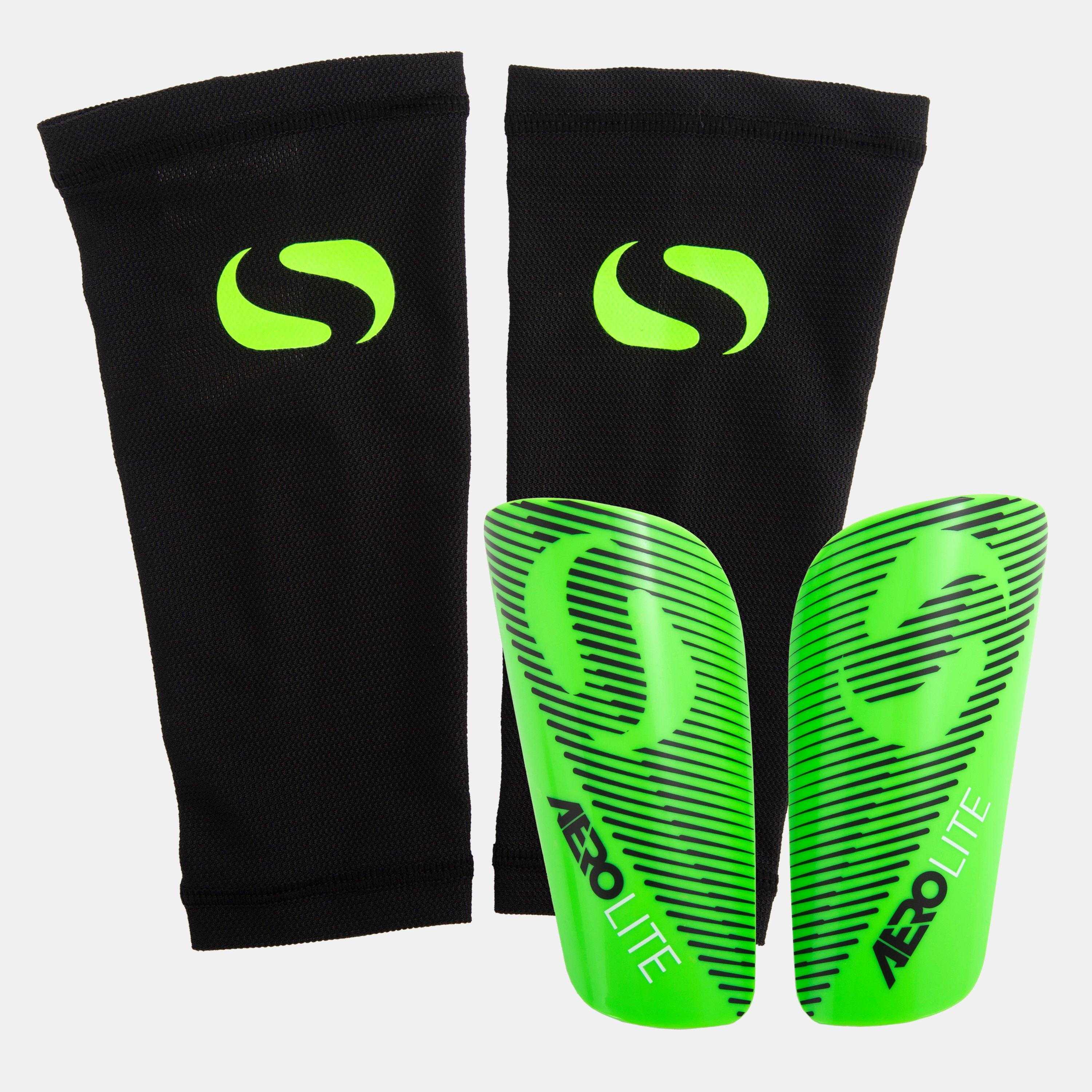 Sondico  Aerolite High-Performance Shin Guards - Green/Black - Chd (XS)