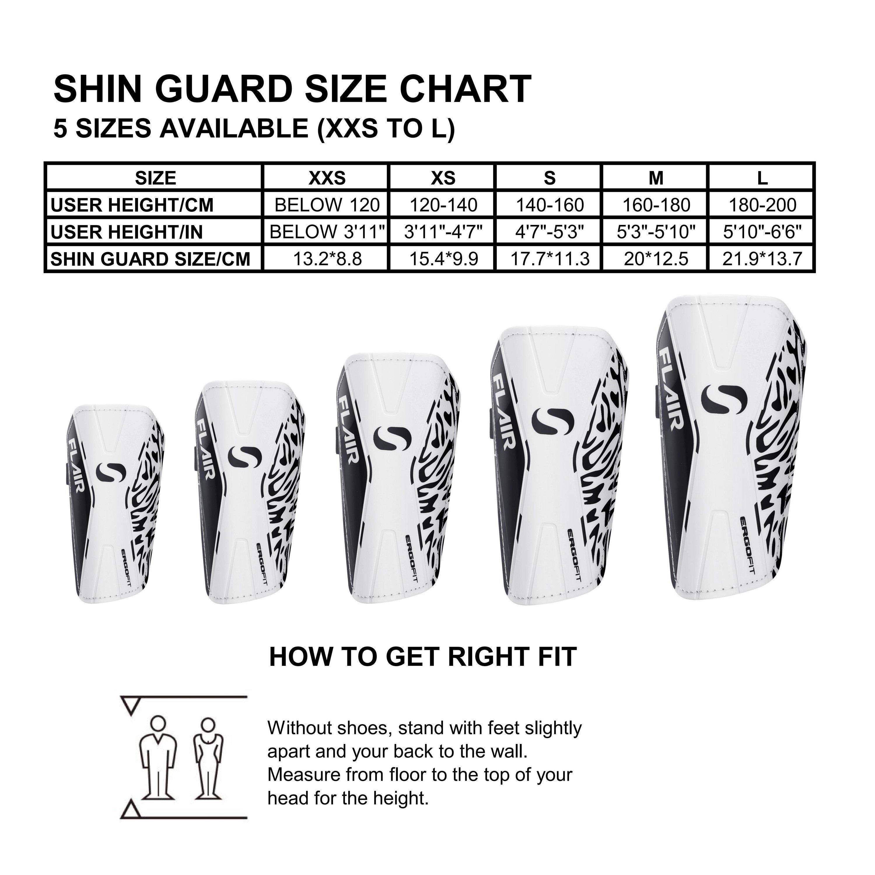 Wit/Zwart - Sondico - Sondico Flair Slip Shin Guards - 11