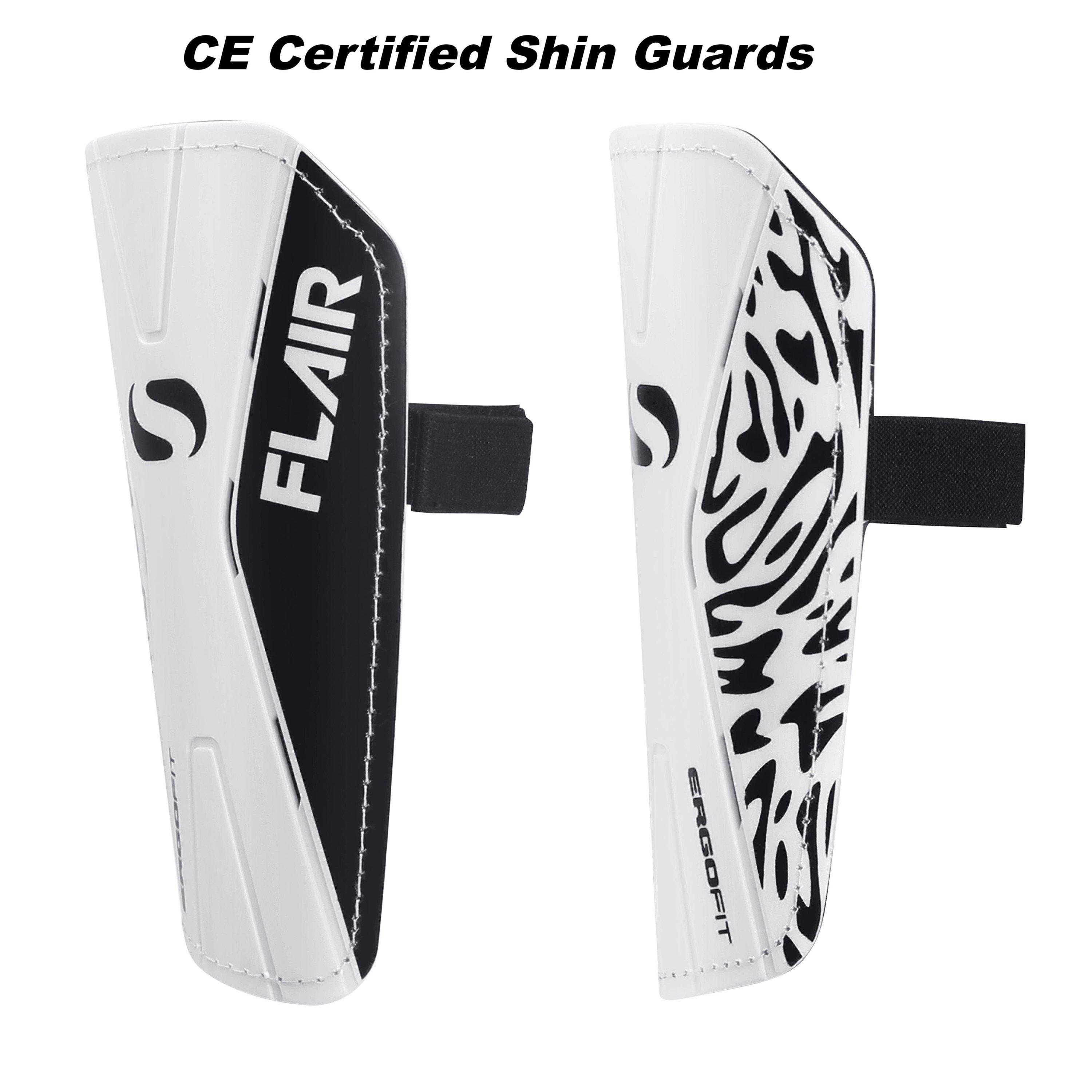 Wit/Zwart - Sondico - Sondico Flair Slip Shin Guards - 9