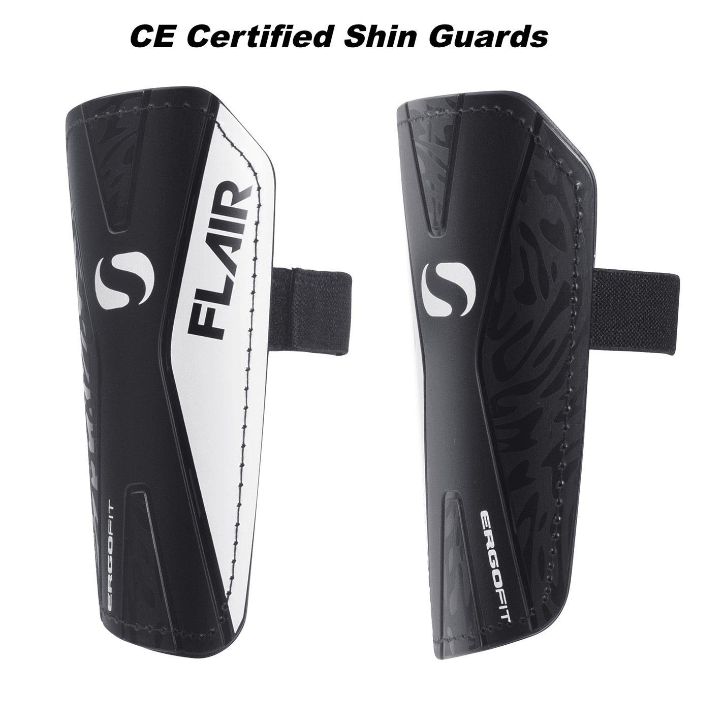 Black/White - Sondico - Flair Slip Shin Guards - 3