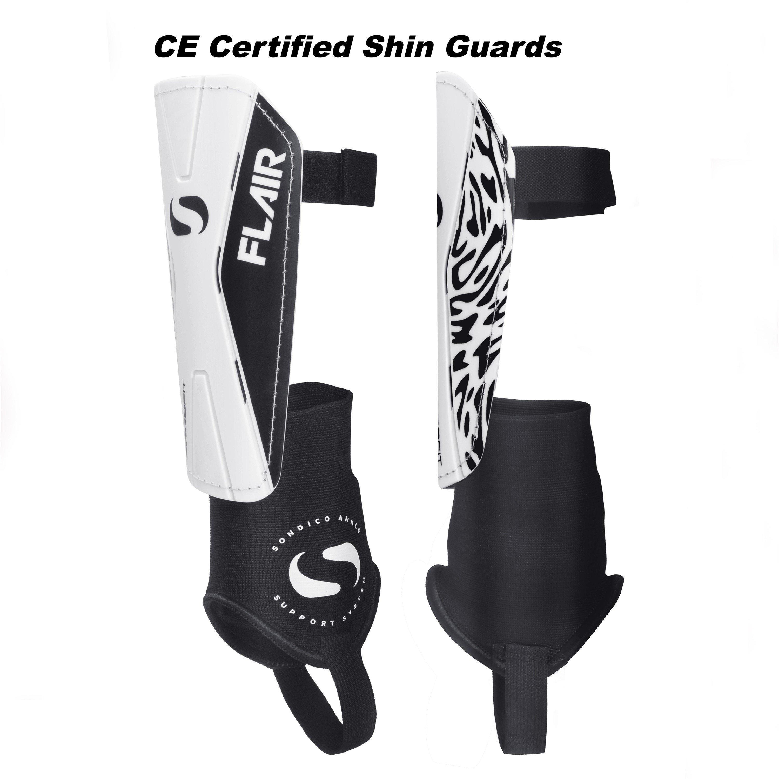 White/Black - Sondico - Ankle Shinguards - 11