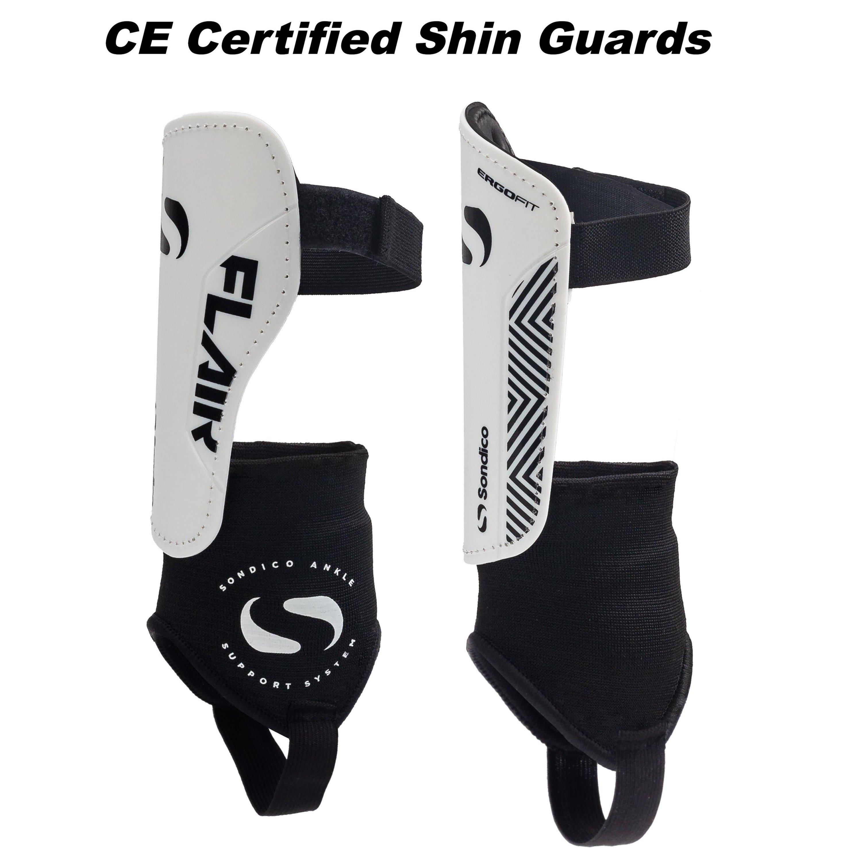 White/Black - Sondico - Ankle Shinguards - 3