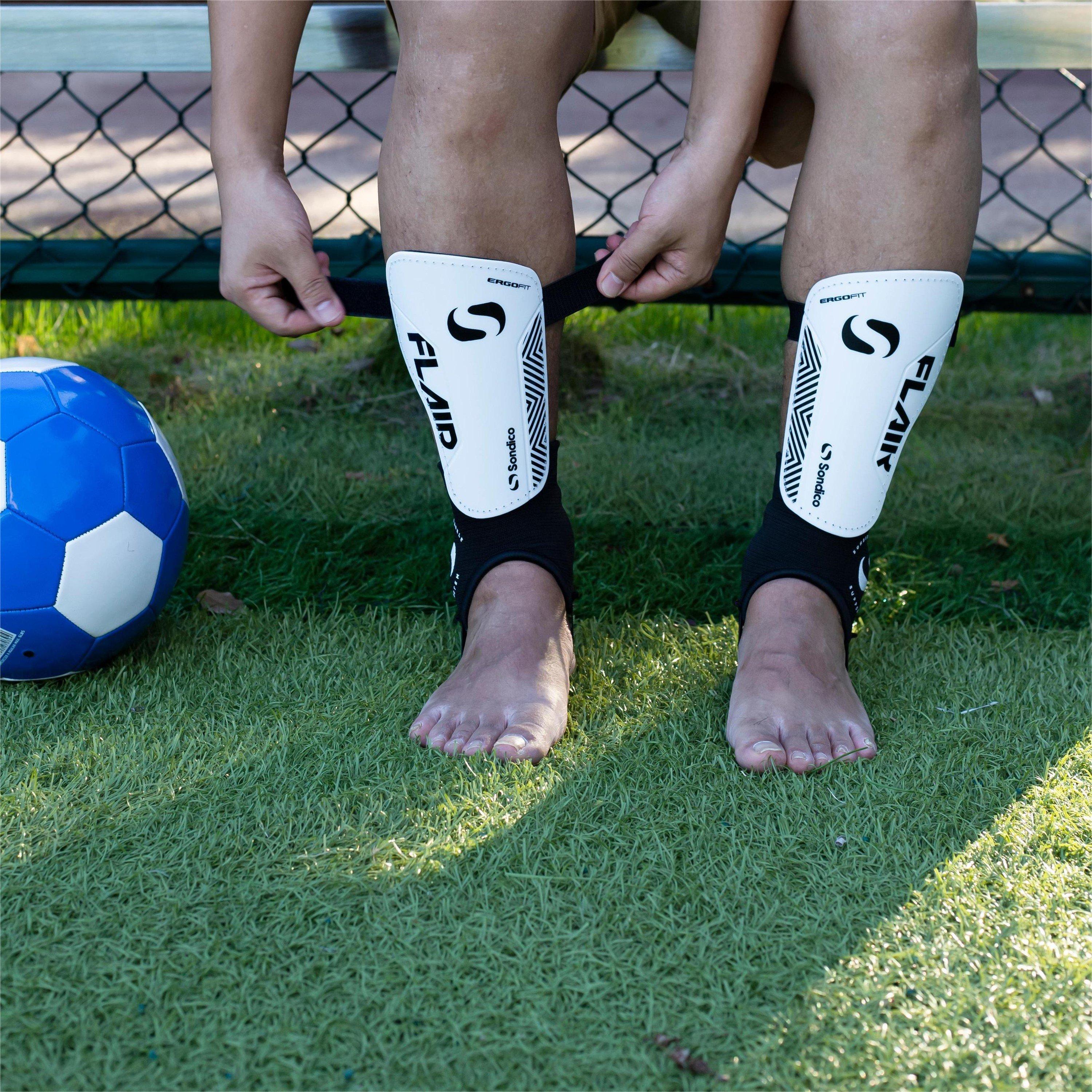 White/Black - Sondico - Ankle Shinguards - 8