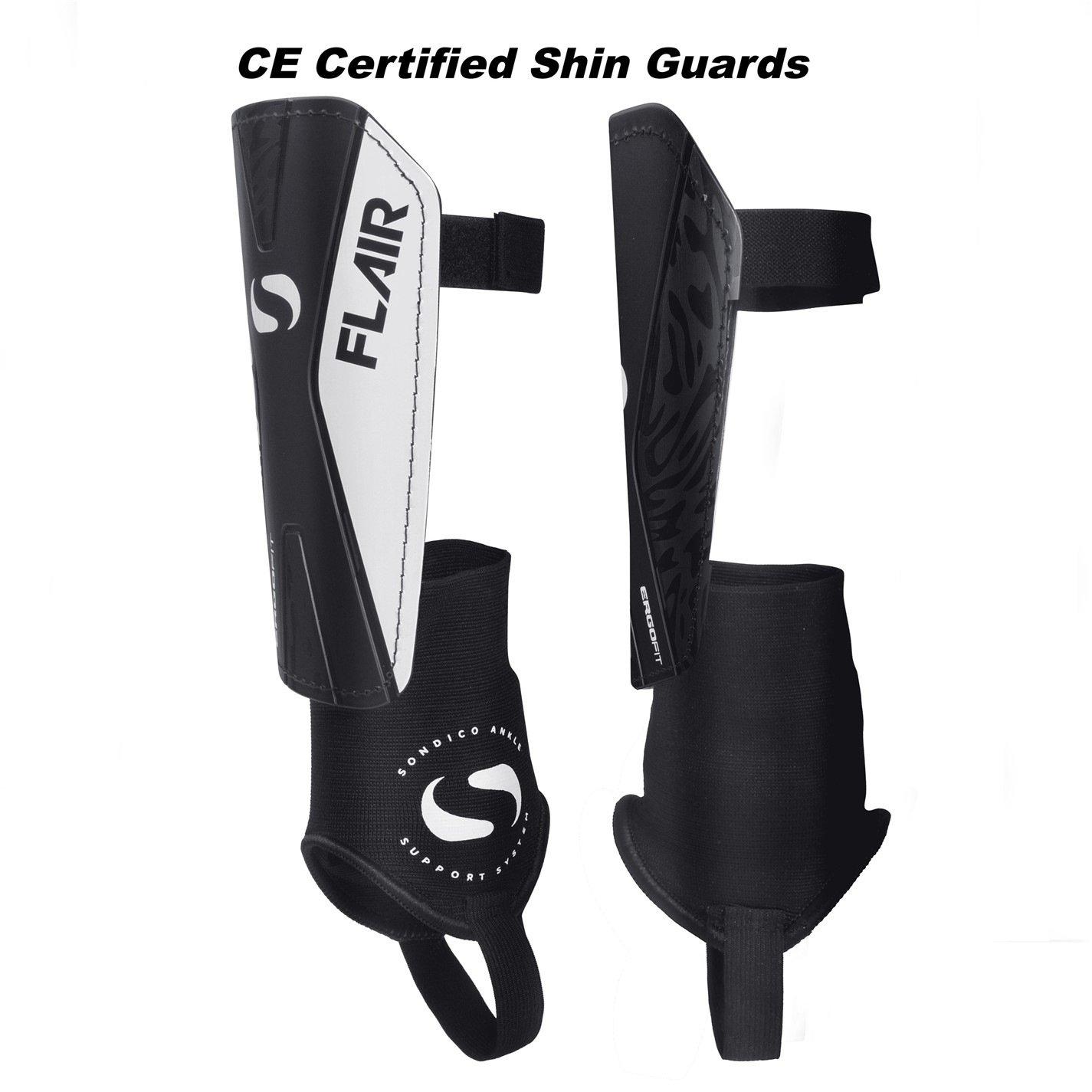 Zwart/Wit - Sondico - Flair Ankle Shinguards - 3
