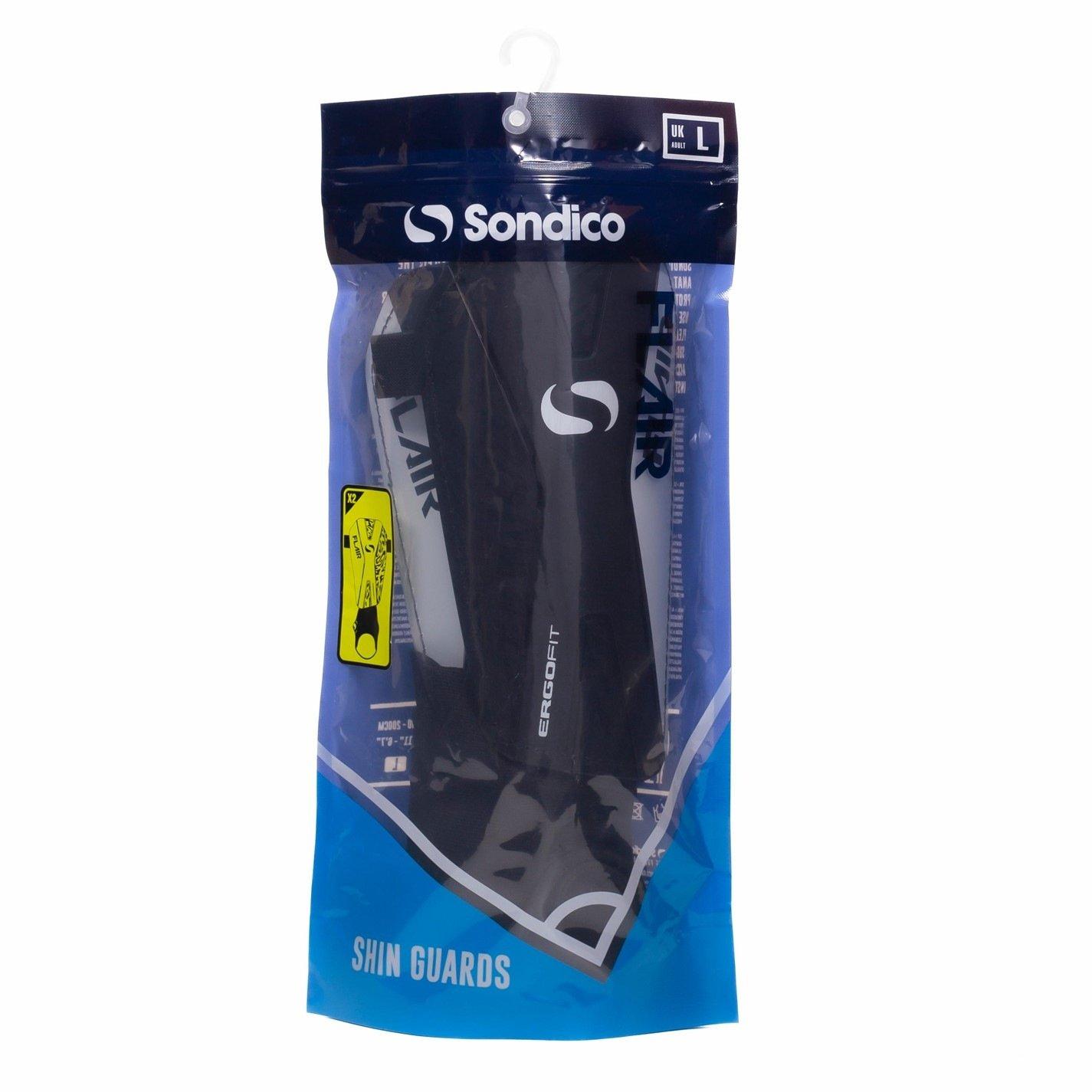 Zwart/Wit - Sondico - Flair Ankle Shinguards - 7