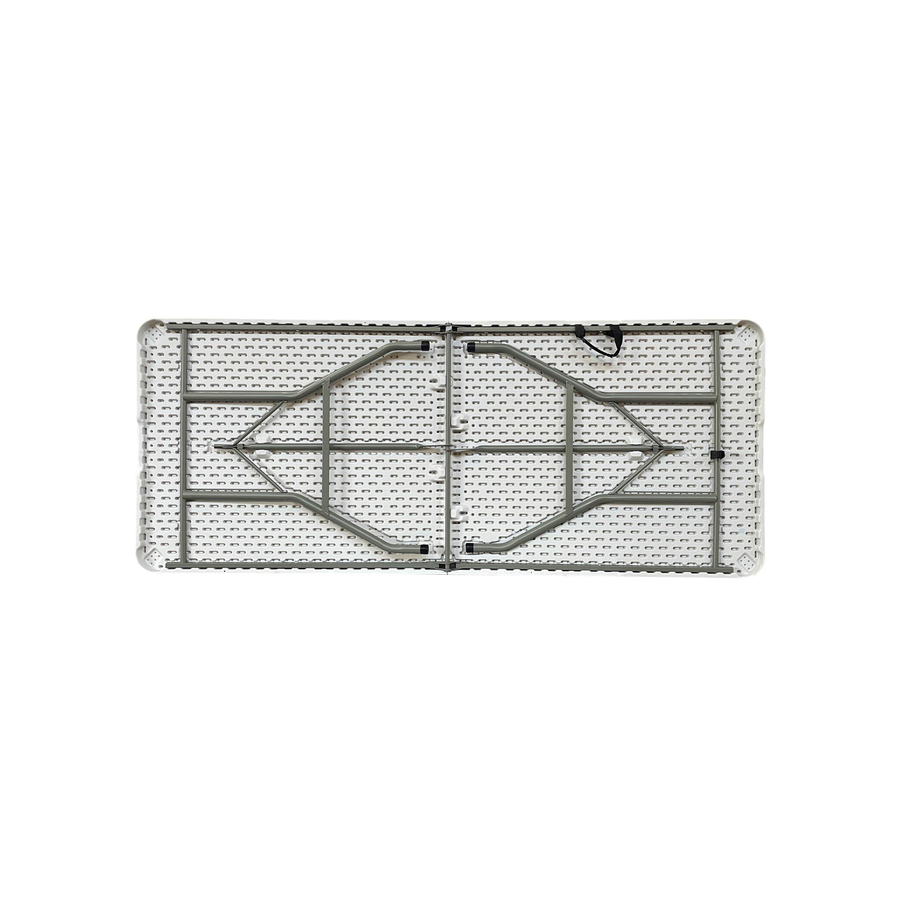 White - House of Home - Heavy Duty Picnic Camping 6ft Folding Plastic - 5