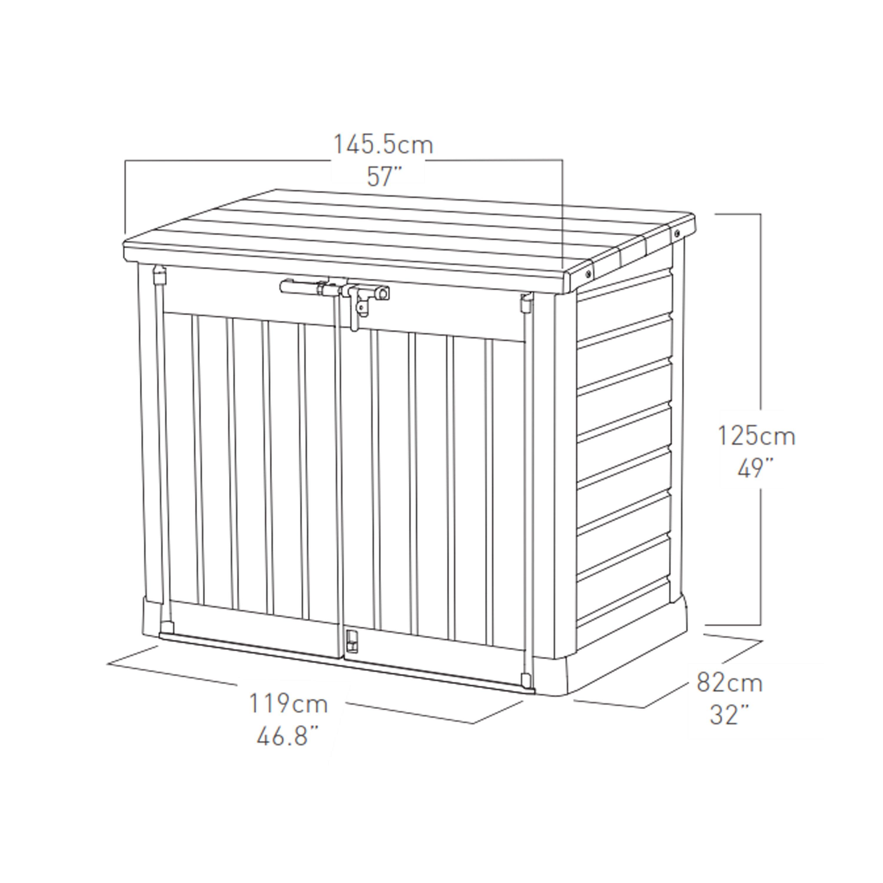 Natural - Keter - Store It Out Max 1200L Storage Box - 12