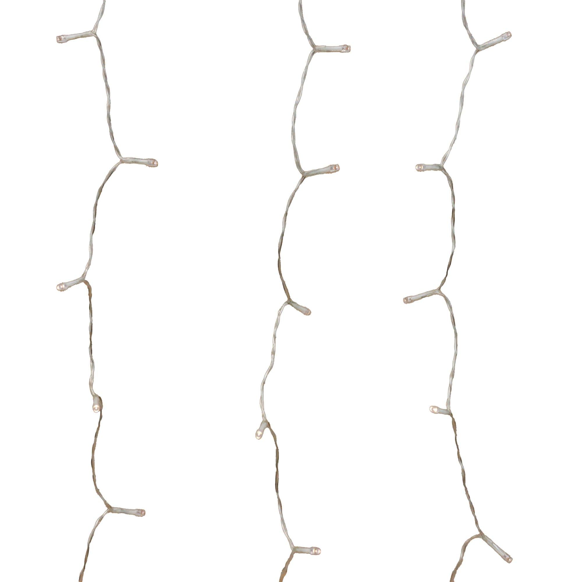 Warm White - Streetwize - 192 LED Solar Powered Warm White LED Curtain Light - 3