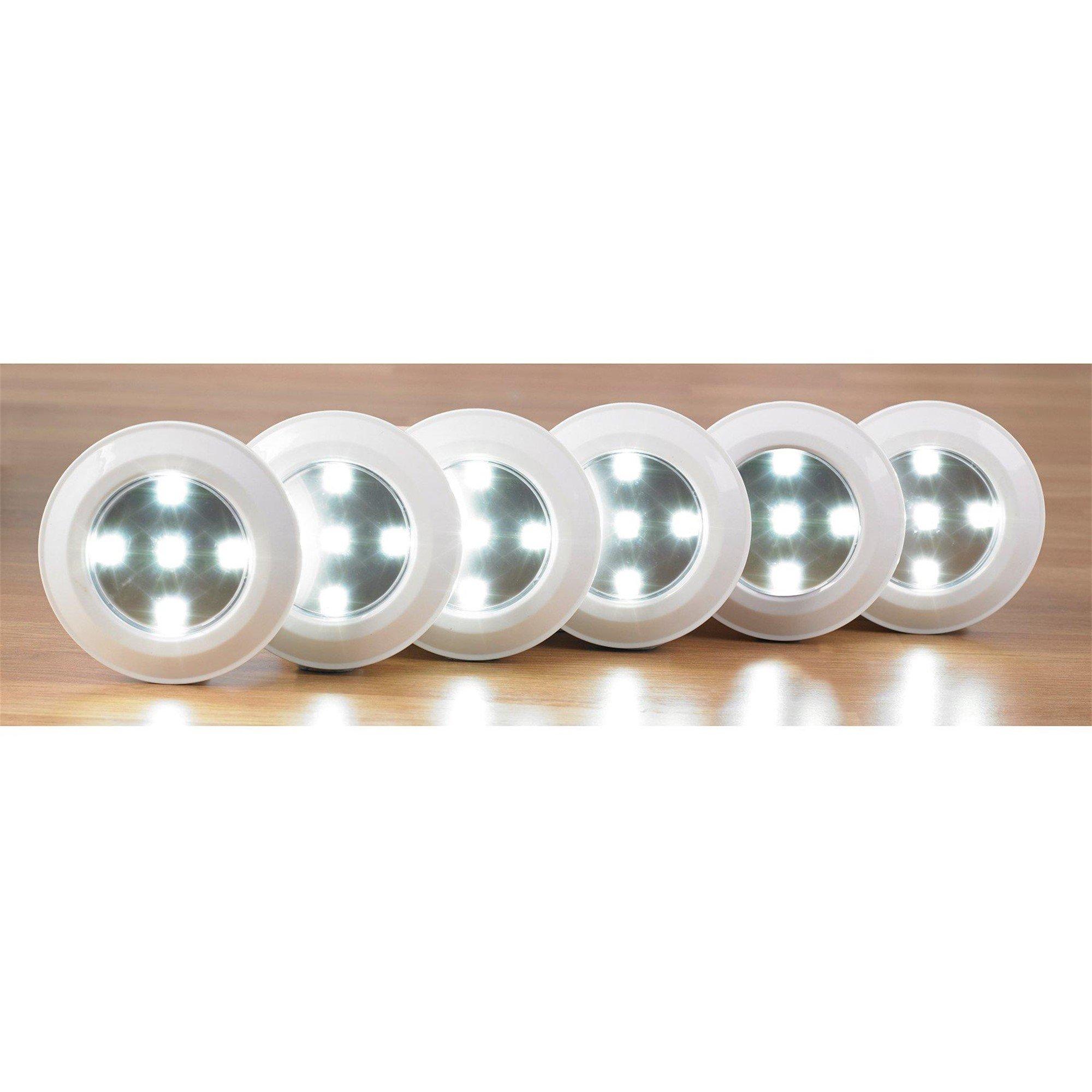 Multi - Homelife - 6 Piece Wireless Push Lights and Remote - 4