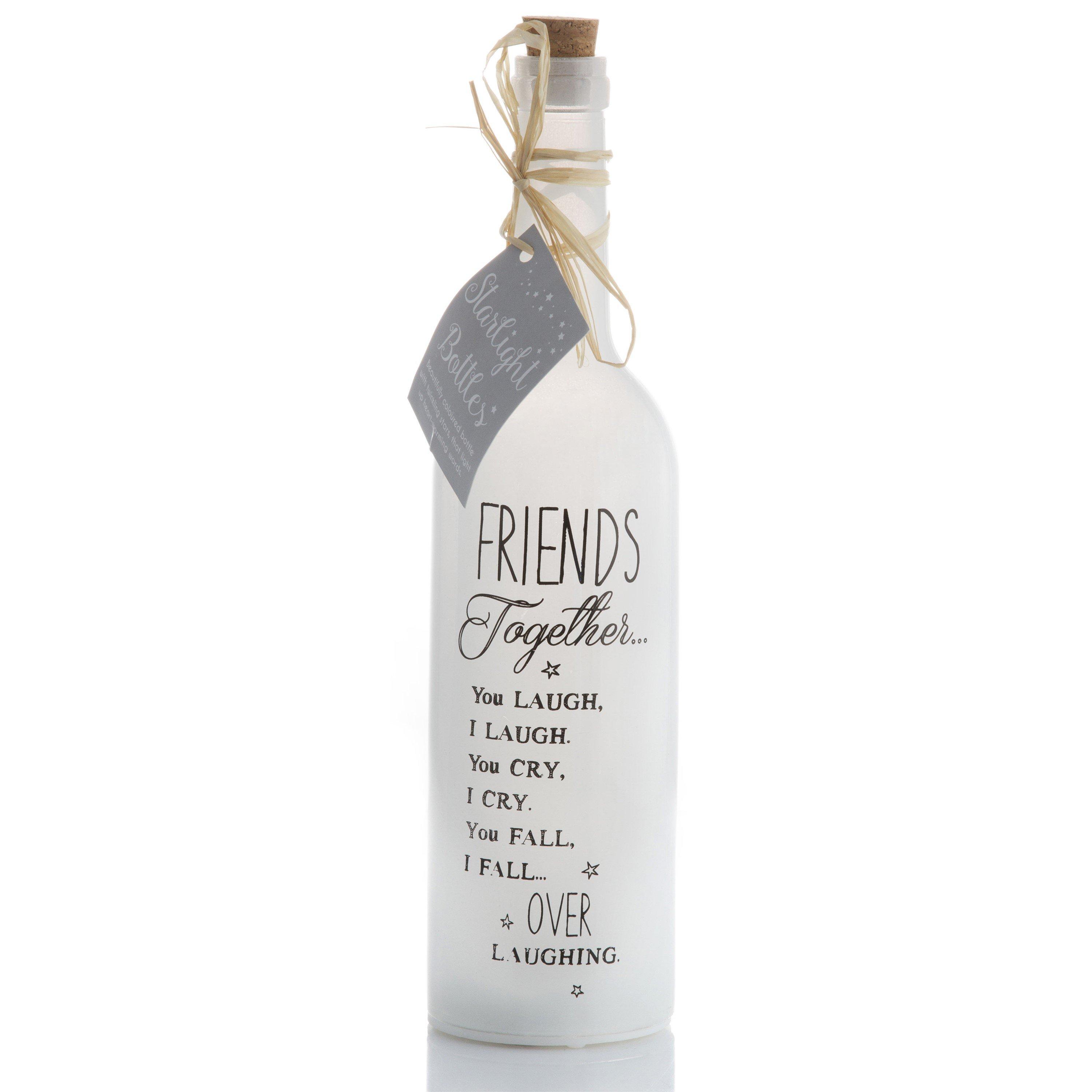 White - Boxer Gifts - LED Friends Together Starlight Bottle Perfect Gift - 1