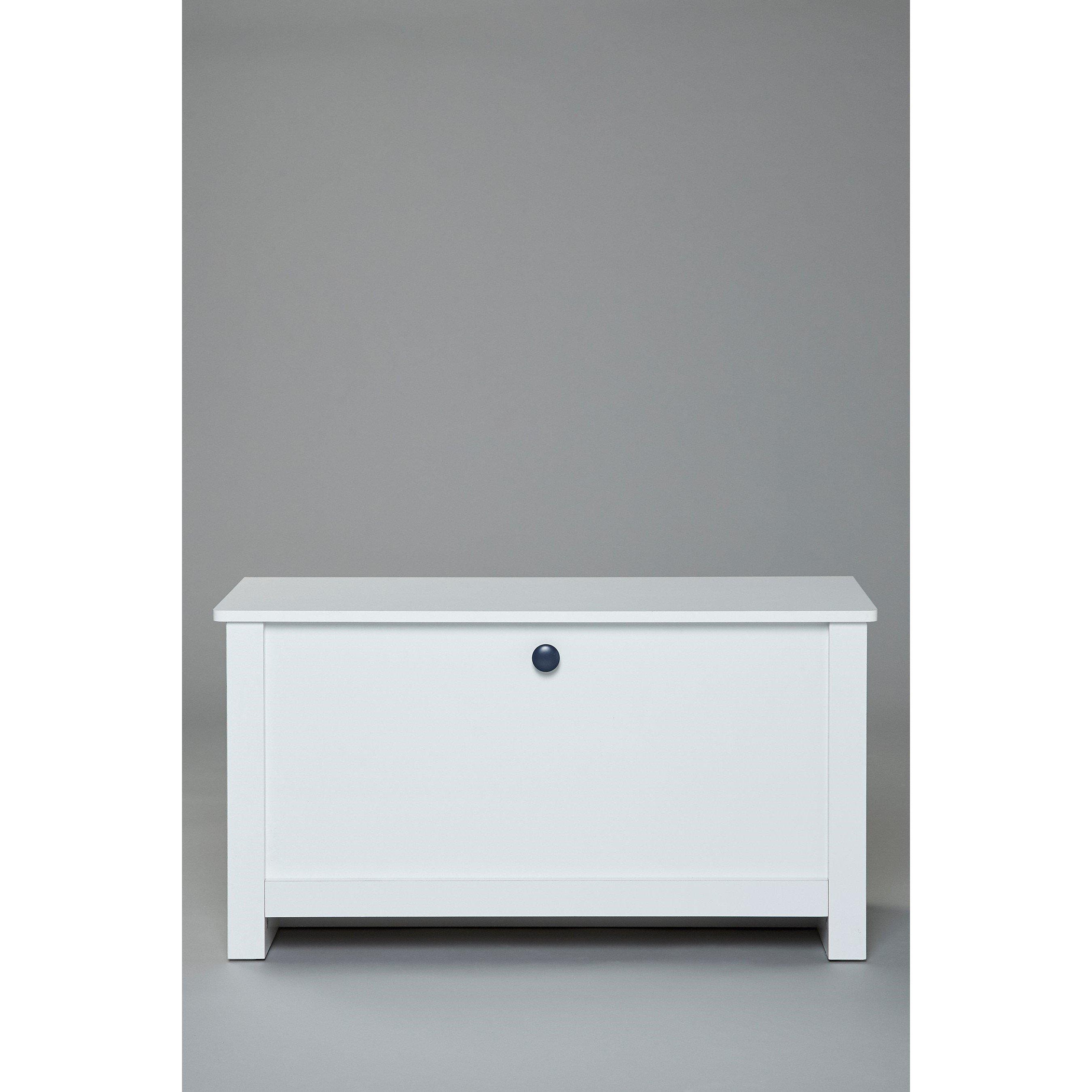 White - Homelife - Jupiter White Ottoman - 1