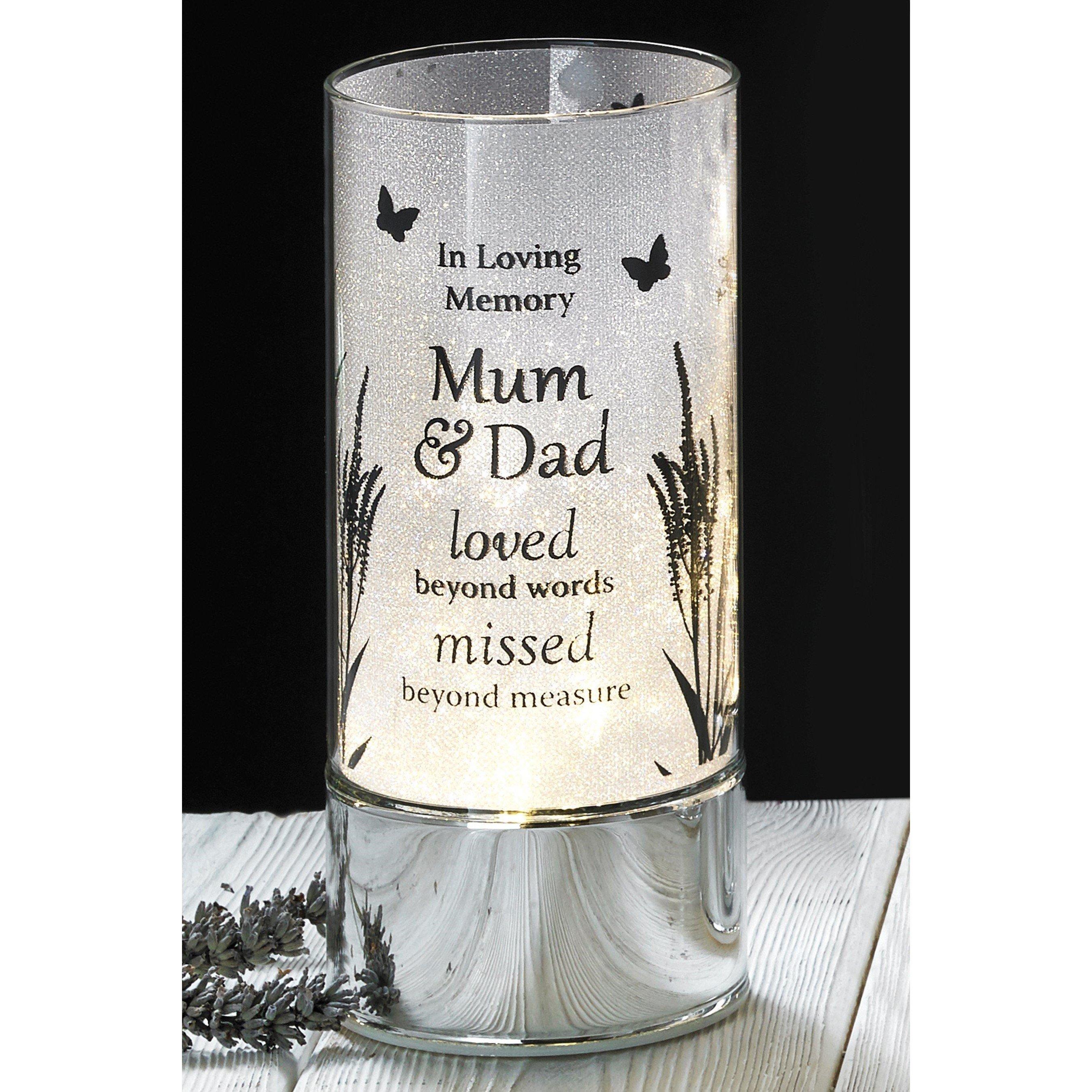 White - Celebrations - Thoughts of You Mum & Dad Tube Light