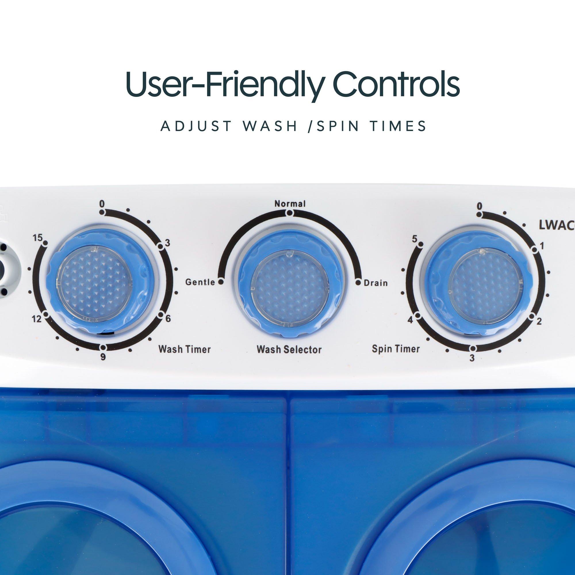 White/Blue - Streetwize - Portawash Twin Tub Washer - 4