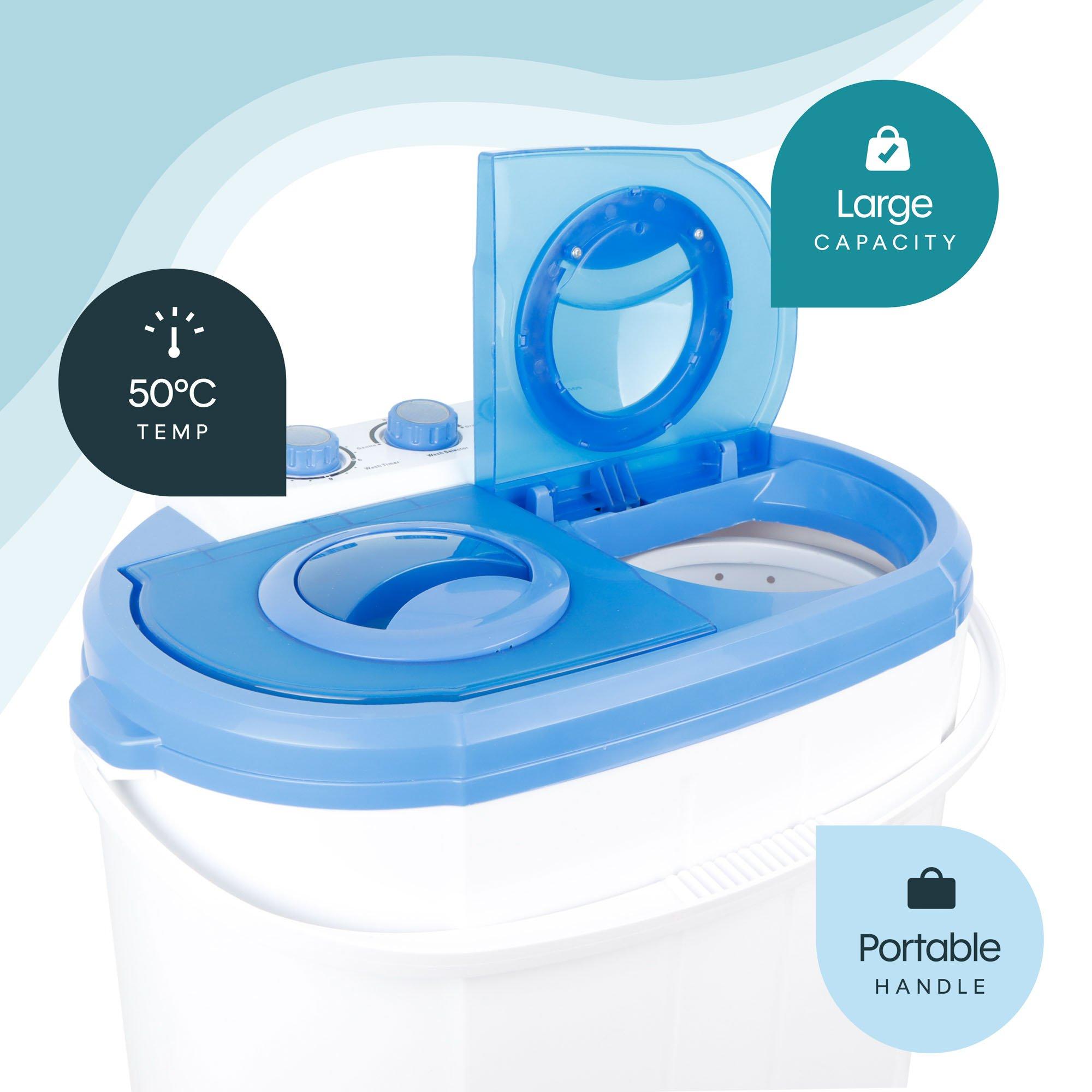 White/Blue - Streetwize - Portawash Twin Tub Washer - 5