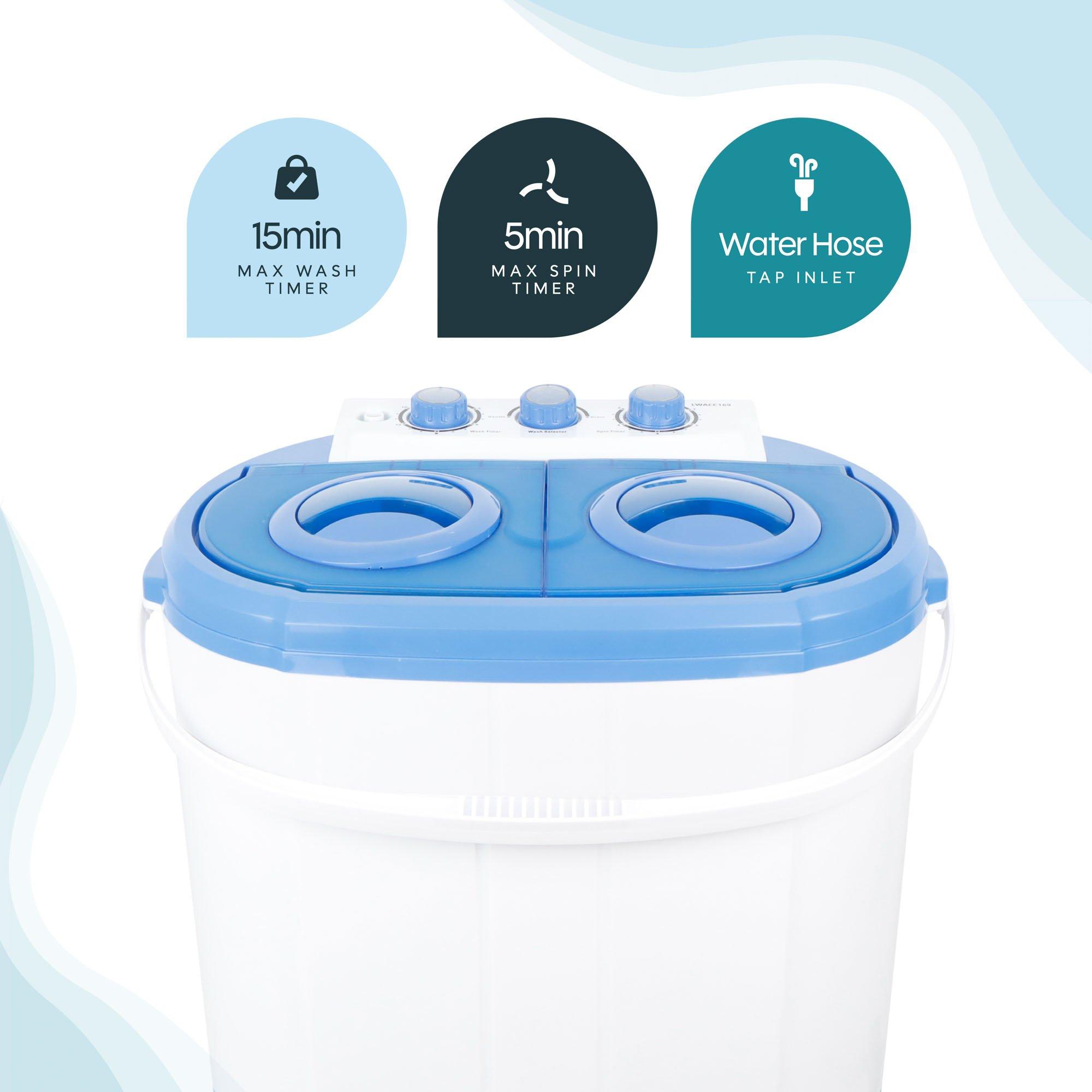 White/Blue - Streetwize - Portawash Twin Tub Washer - 6