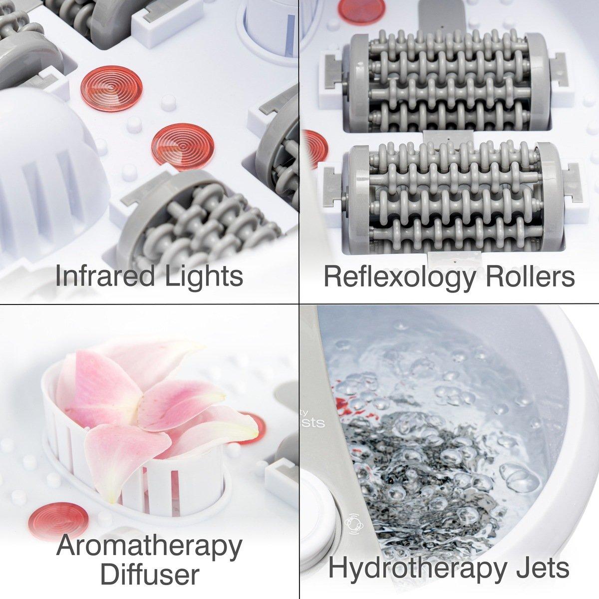 White - Rio - Rio Deluxe Foot Spa Bath and Massager - 3