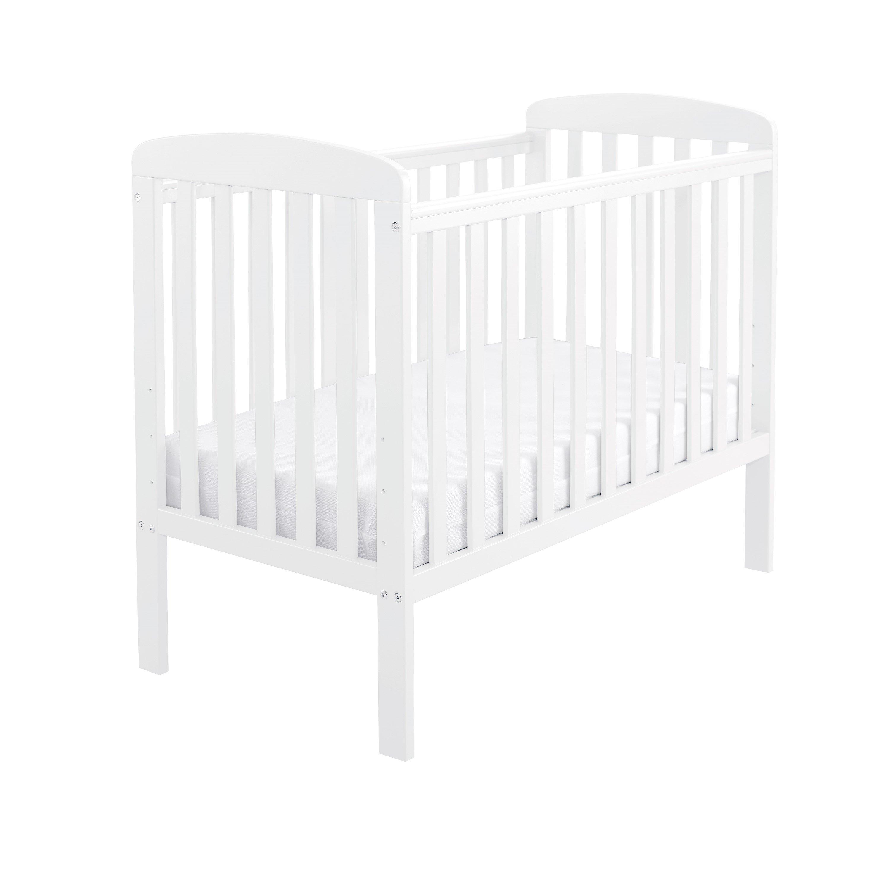 Babymore  Newborn Space Saver Cot White - 104x55x91